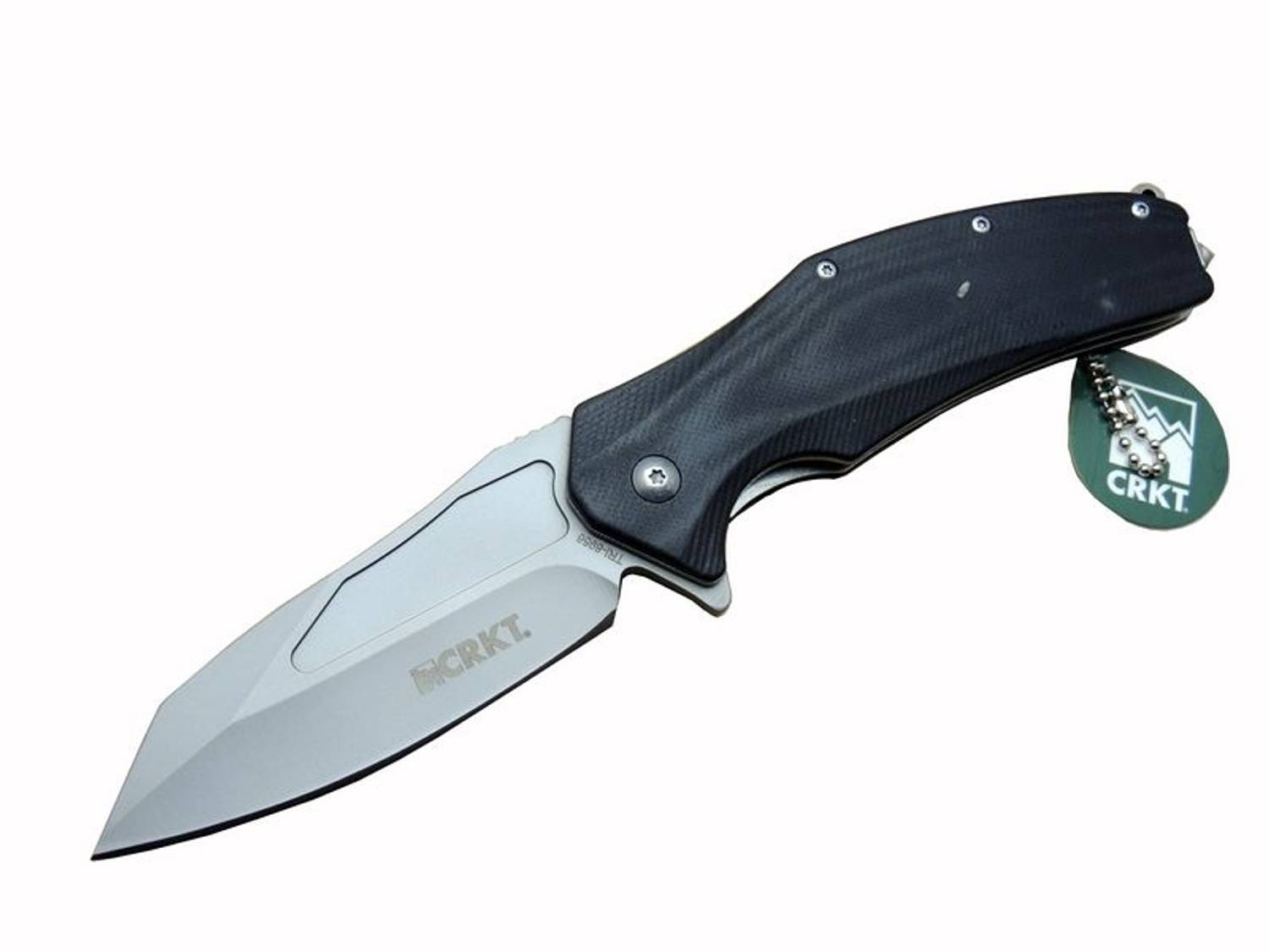 سكين CRKT Trilange TRI 8956 الخارجية 22 سم - مقبض غير قابل للانزلاق، أوتوماتيكي، مسامير زجاجية