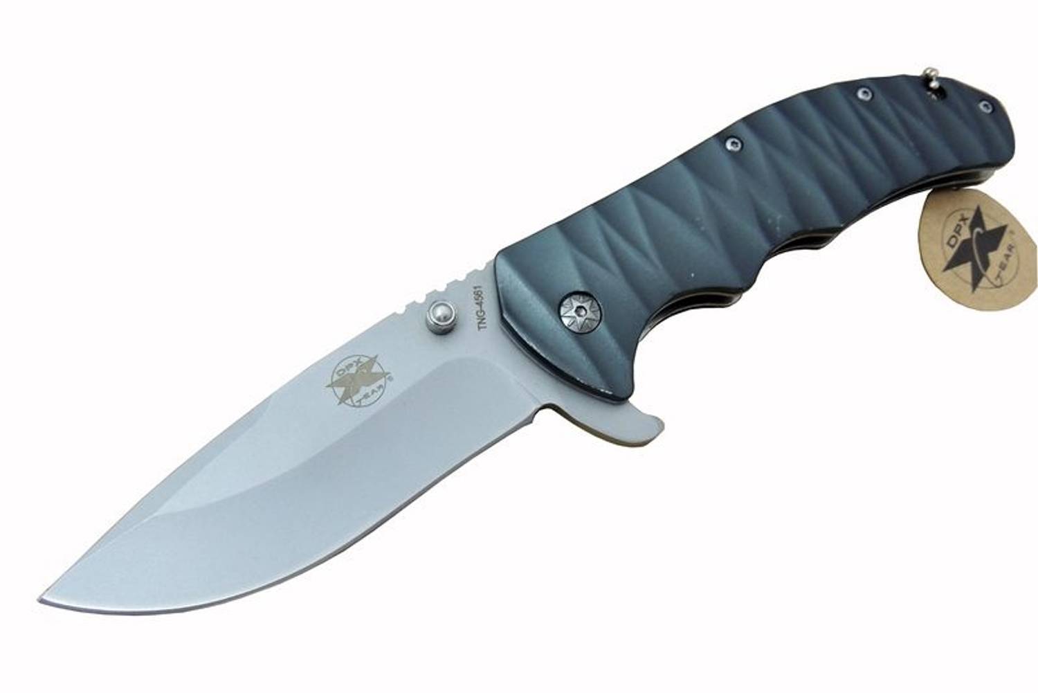 Ніж DPX Gear Sirius TNG 4561 титановий автоматичний 23 см з чохлом для кемпінгу та виживання