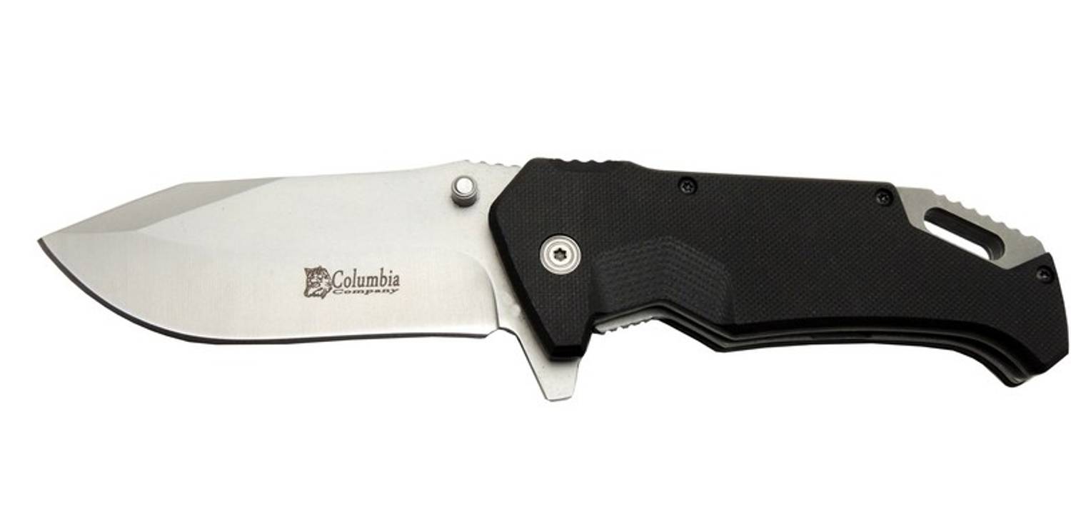 FST4001A Siyah Taktikal Kamp Çakı 20cm- Yarı Otomatik,Kemerlikli