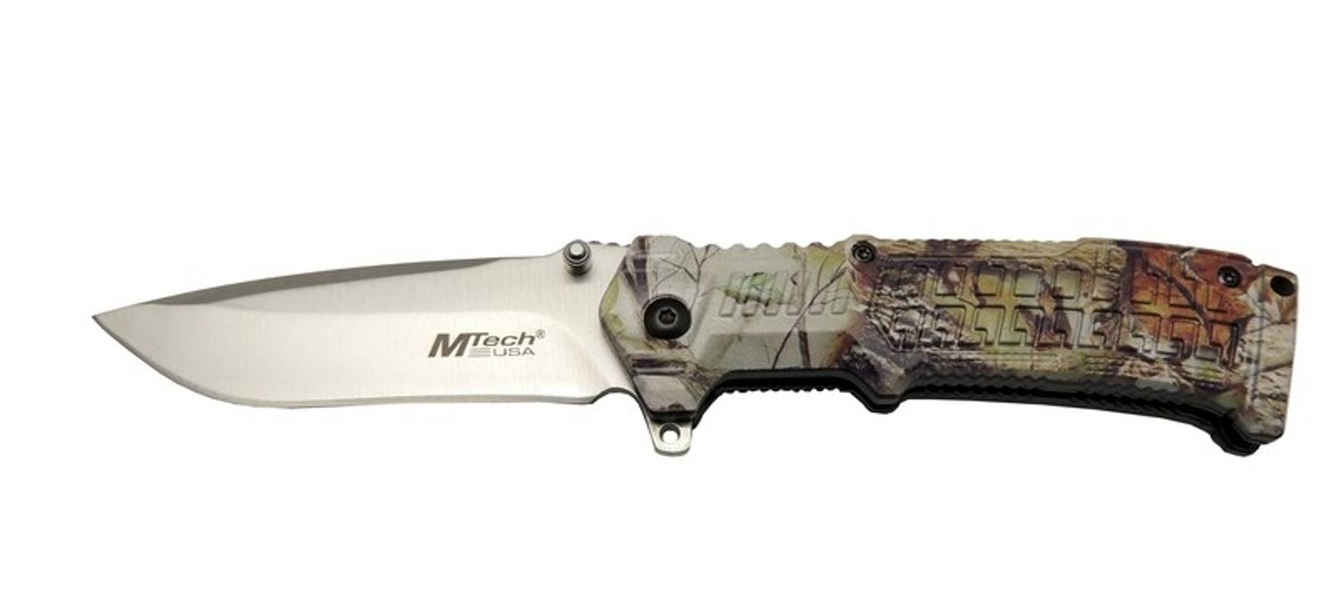 465 Kamp Çakı 21cm - Yarı Otomatik, Kemerlikli, Plastik Sap