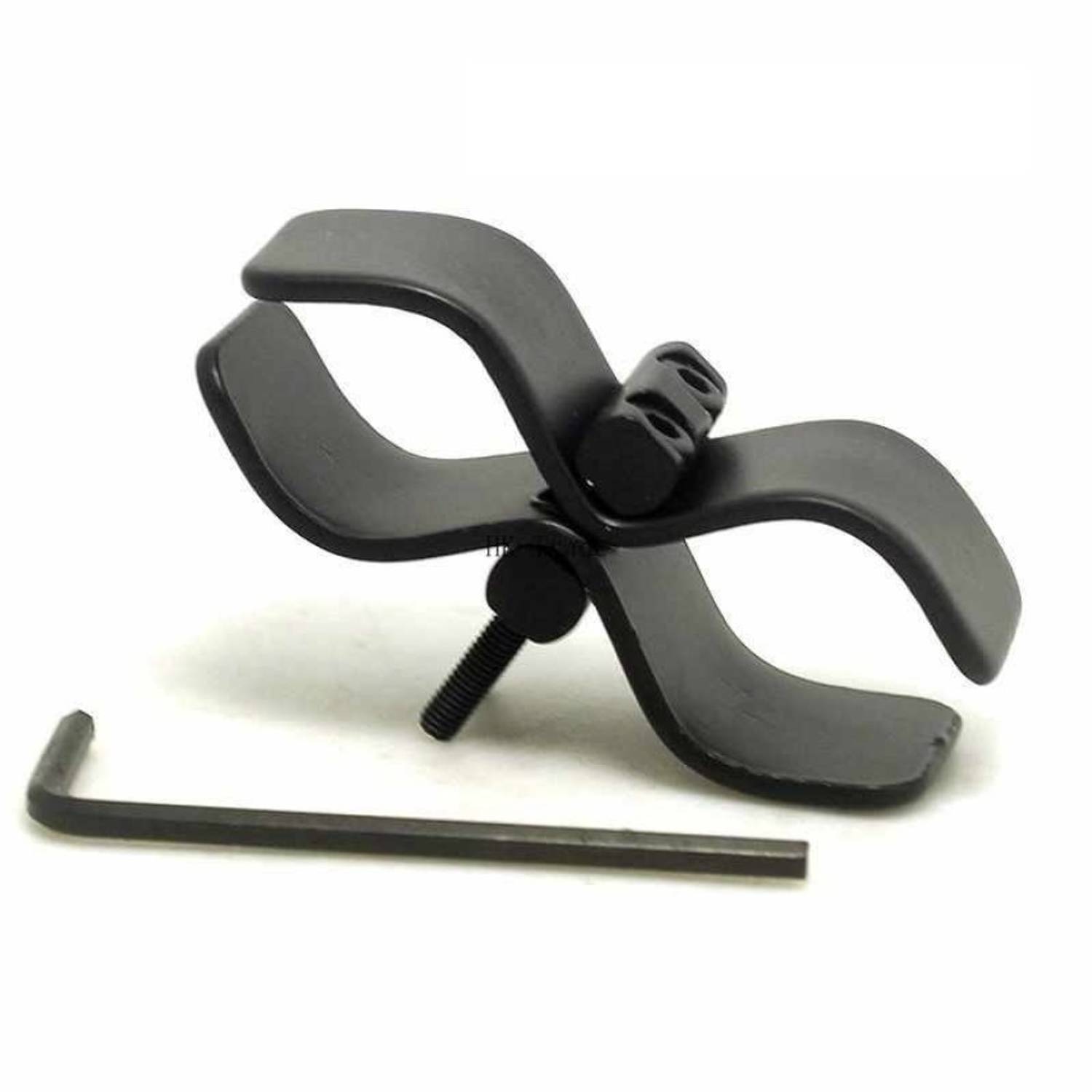 جهاز تثبيت مصباح الليزر على شكل فراشة، مصنوع من سبيكة الألمنيوم، خفيف الوزن 44 غ، يأتي مع حلقة تركيب ومفتاح ألين