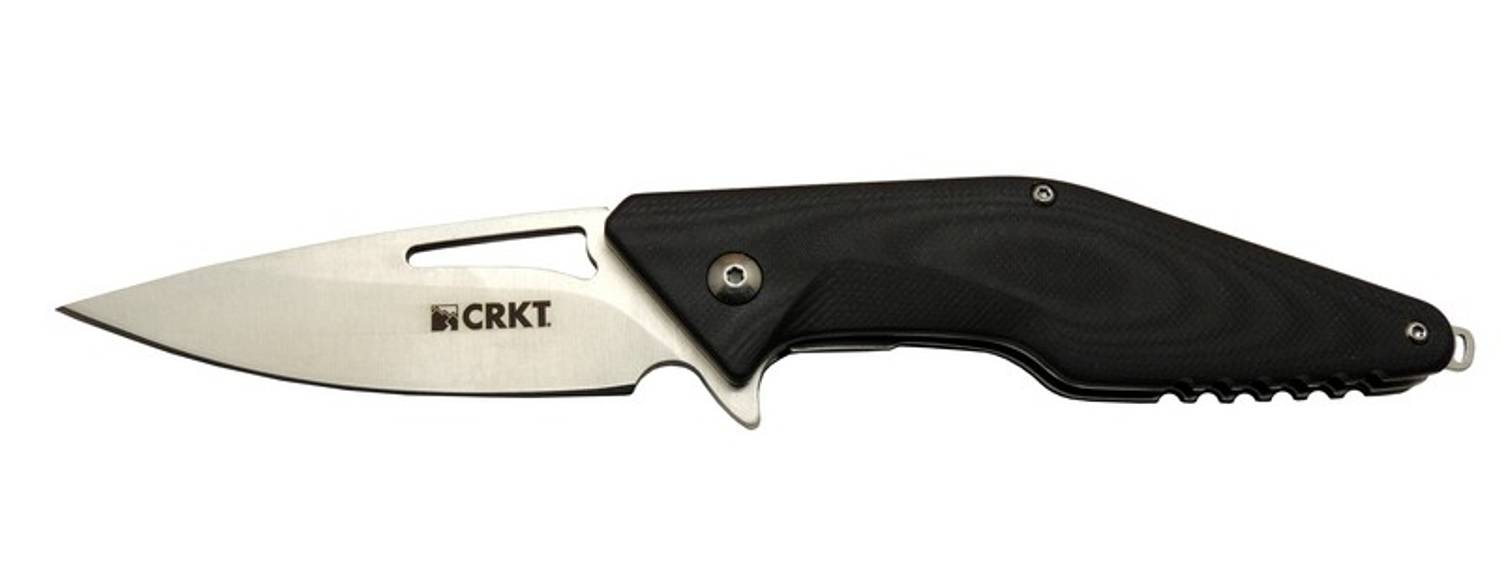 سكين CRKT Division 4415 BK نصف أوتوماتيكي 21 سم للأغراض الخارجية مع غلاف، تصميم أنيق ومتانة عالية