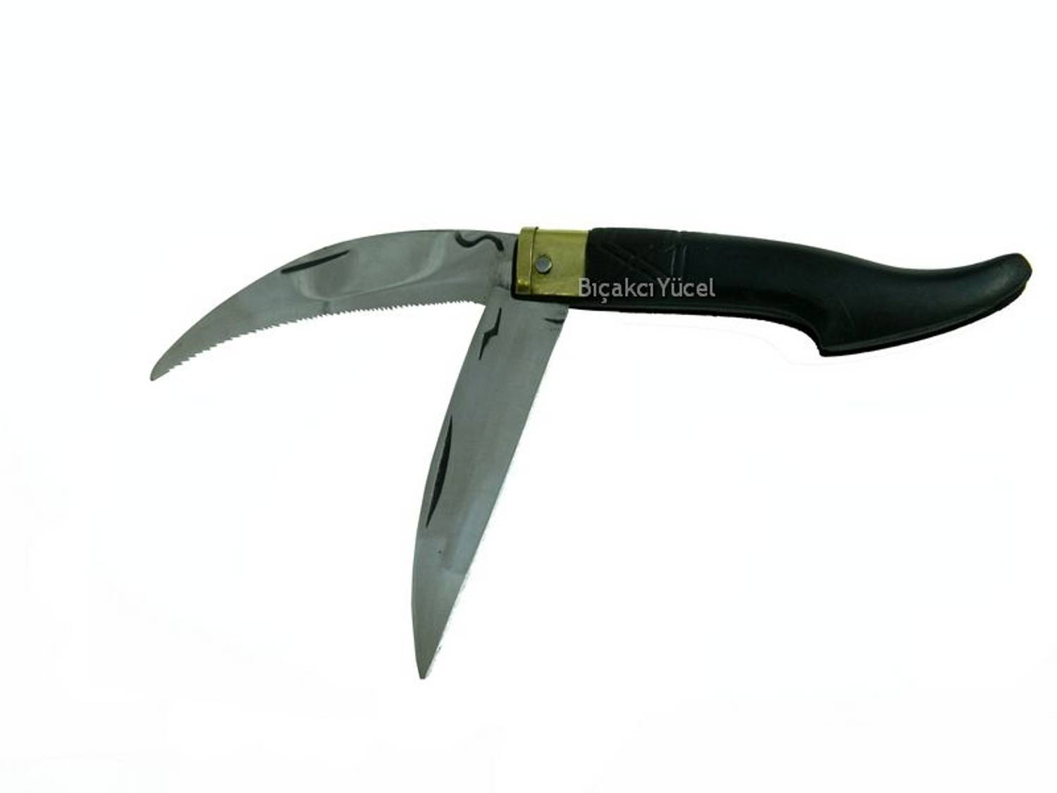 سكين توشيا الصغيرة ذات النصل المنشار 14 سم بمقبض بلاستيكي، أداة تقليدية متعددة الاستخدامات للمزارعين ومحبي الطبيعة