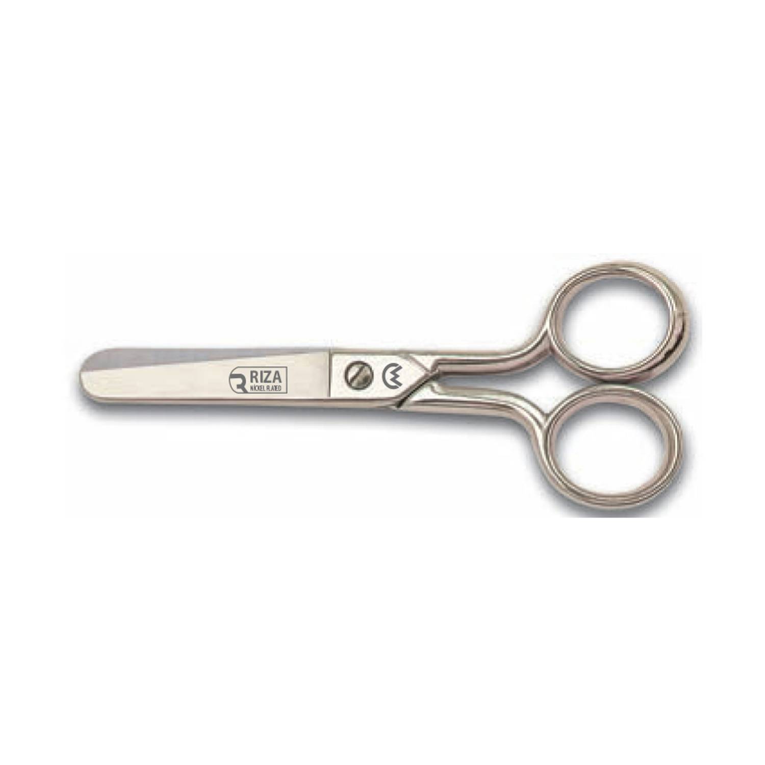 Маникюрные ножницы Rıza A3202-5,5 с никелевым покрытием, длина 5,5 дюйма (13,97 см), стальные лезвия, эргономичная ручка, для профессионального и личного использования