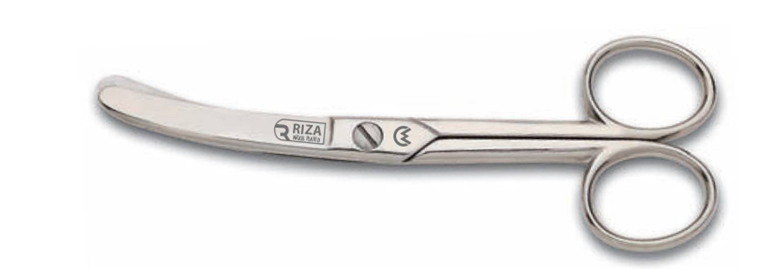Ножницы Rıza M-159, изогнутые, 5 дюймов (12,70 см), никелированная сталь, эргономичные ручки, для текстиля и художественных работ