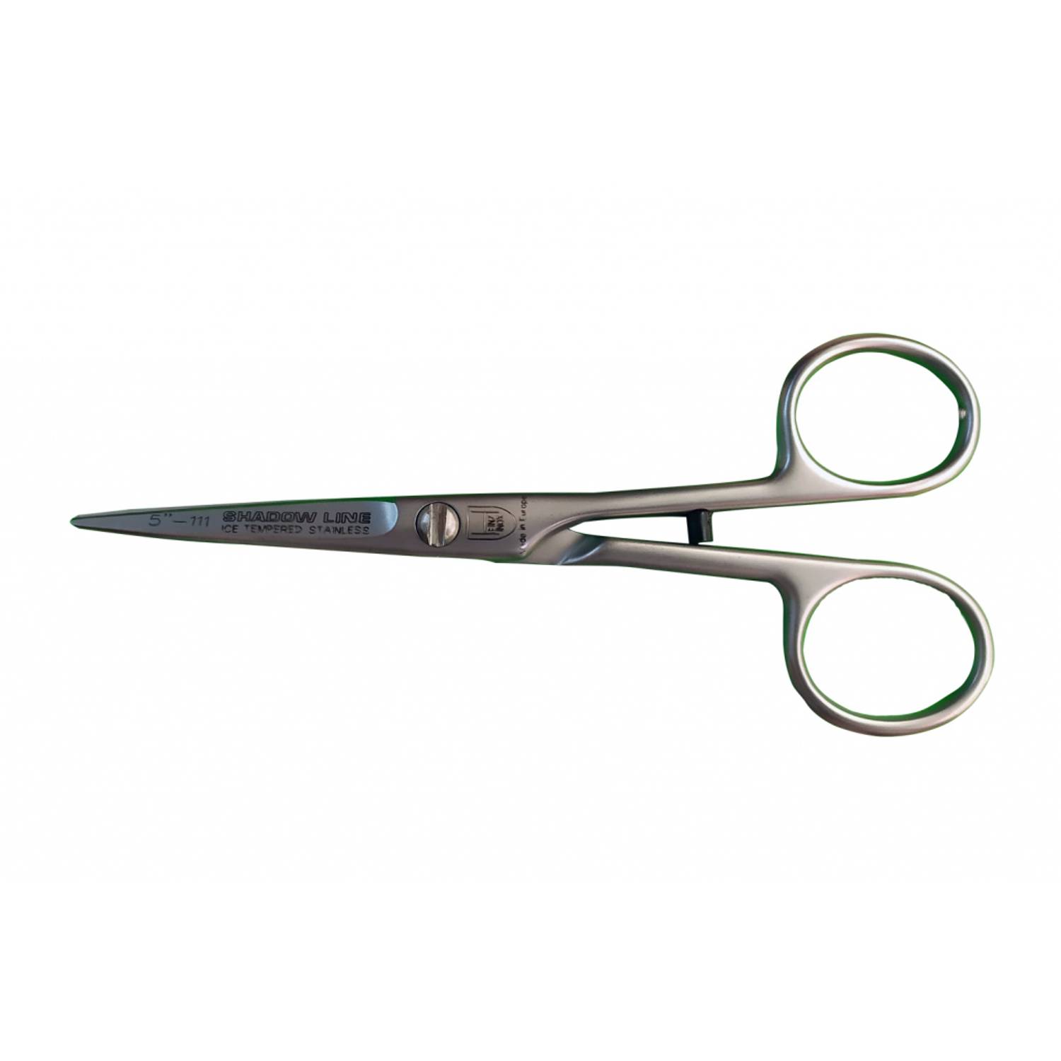 Ножиці для волосся Shadow Line 111 M-542 з металевою ручкою, 5 дюймів (12,70 см), нержавіюча сталь, ергономічний дизайн для комфорту та точності