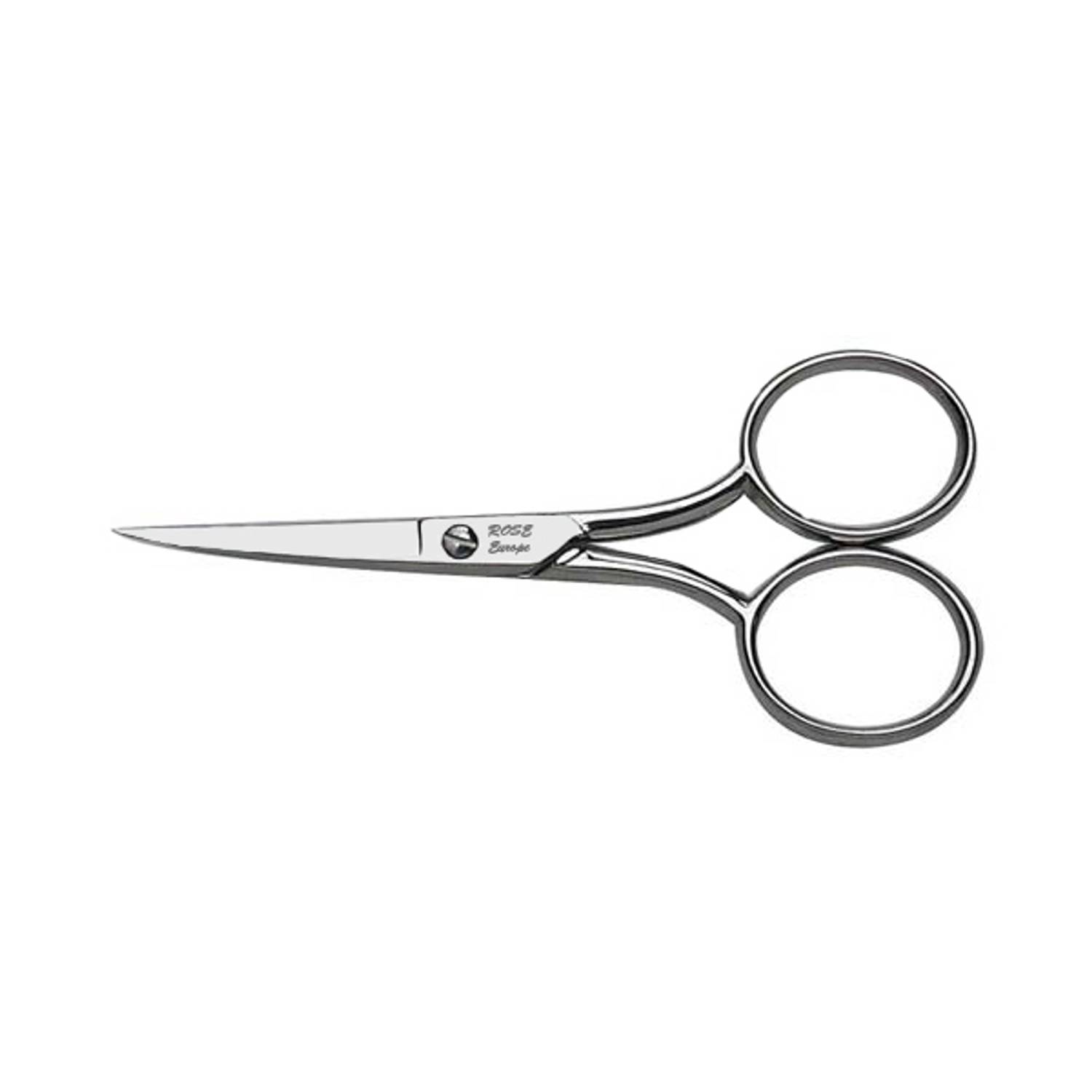 Тонкий ногтевой ножницы Rose 011-400 M622, длина лезвия 10,16 см, хромированное покрытие, эргономичная ручка для маникюра и педикюра