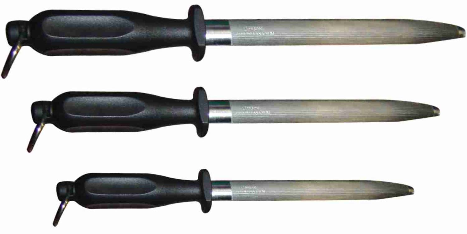 ماسّات مسطحة MP Solingen بطول 30 سم - 12 إنش للحفاظ على شفرات سكاكين المطبخ حادة ودائمة الاستخدام بسهولة