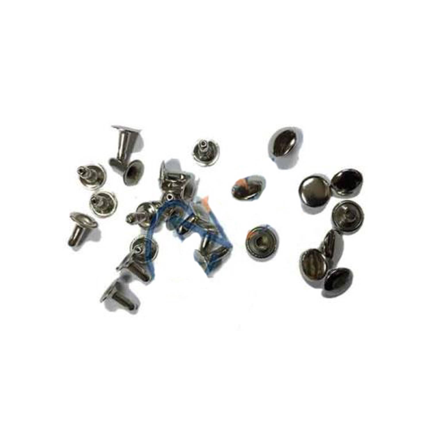 برغي معدني - 9 مم، بلون النيكل، 1000 قطعة، مثالي للتجميعات والتطبيقات الزخرفية