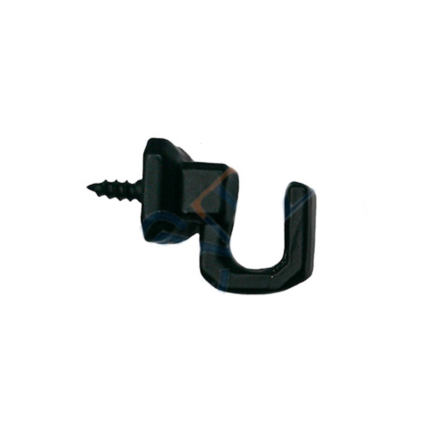 خطاف برغي صغير - 15x18 مم، أسود - 1 قطعة، مصنوع من معادن متينة، سهل التركيب، متعدد الاستخدامات في المنازل والمكاتب وورش العمل