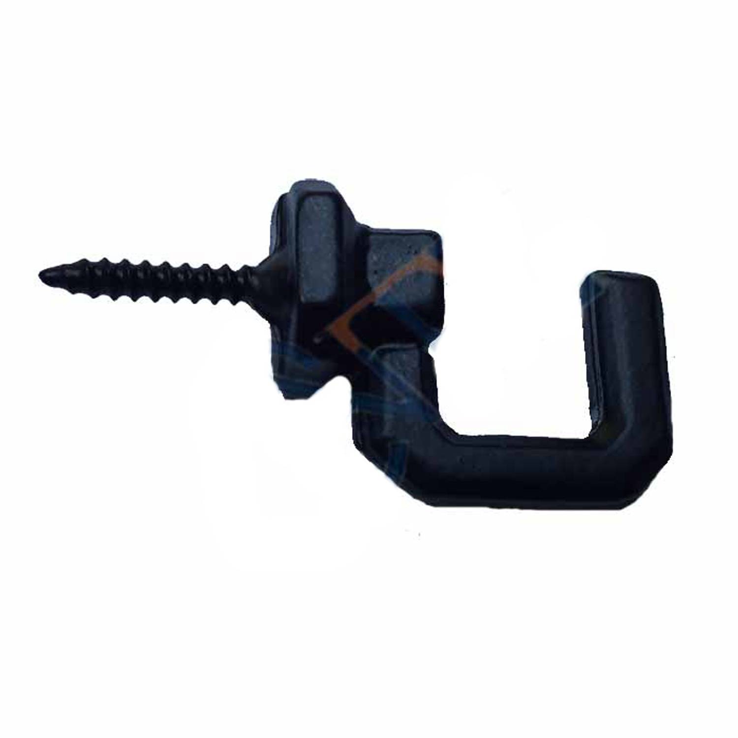 خطاف مزود بلولب، كبير - 15x23مم، أسود - قطعة واحدة تعزيز الاستخدام المنزلي والمكتبي والورشة
