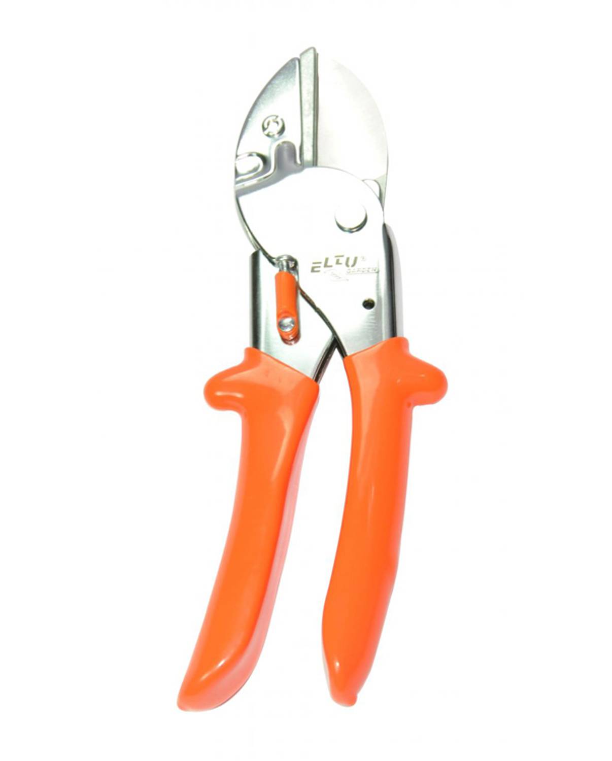 Eltu 419E - Professional Pruning Shears with Curved Handle, 200mm High Carbon Steel Blade, Ergonomic Grip for Efficient Garden Care