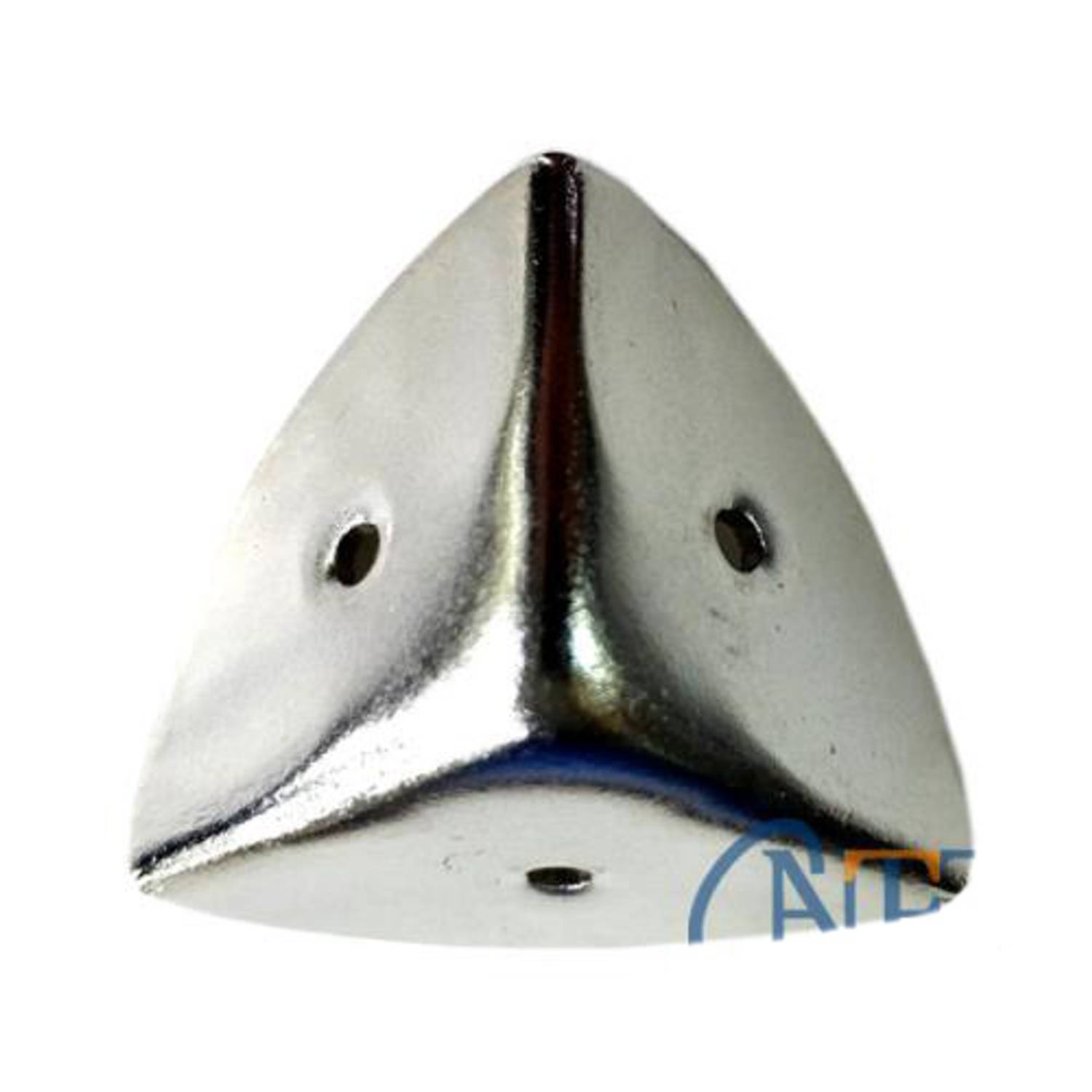 Декоративний кутник для коробки 45x28 мм, великий, нікель, 1 шт - стильний та міцний аксесуар для меблів і витворів мистецтва