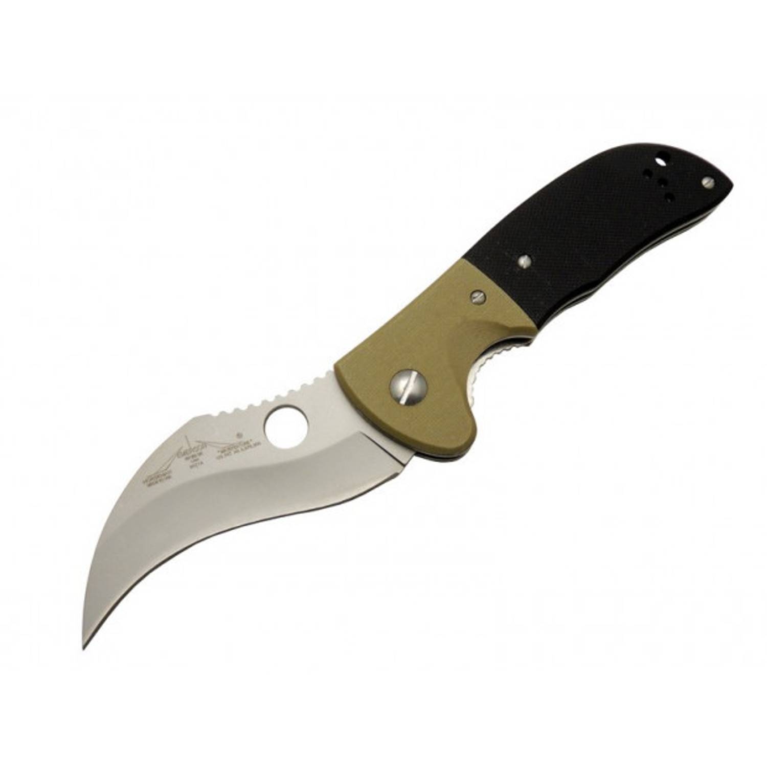 Ніж Emerson 2014 İsonzo 20 см, напівавтоматичний, стійка нержавіюча сталь, ергономічна рукоятка, легка вага, ідеально для походів і повсякденного використання