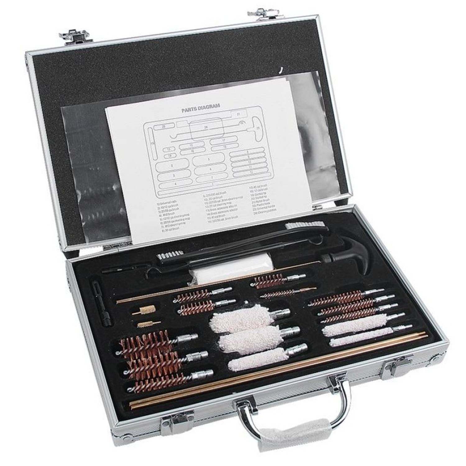 Набор для очистки Universal, 24 предмета, высококачественные и удобные инструменты, транспортировка безопасна, защита оборудования с помощью поролона