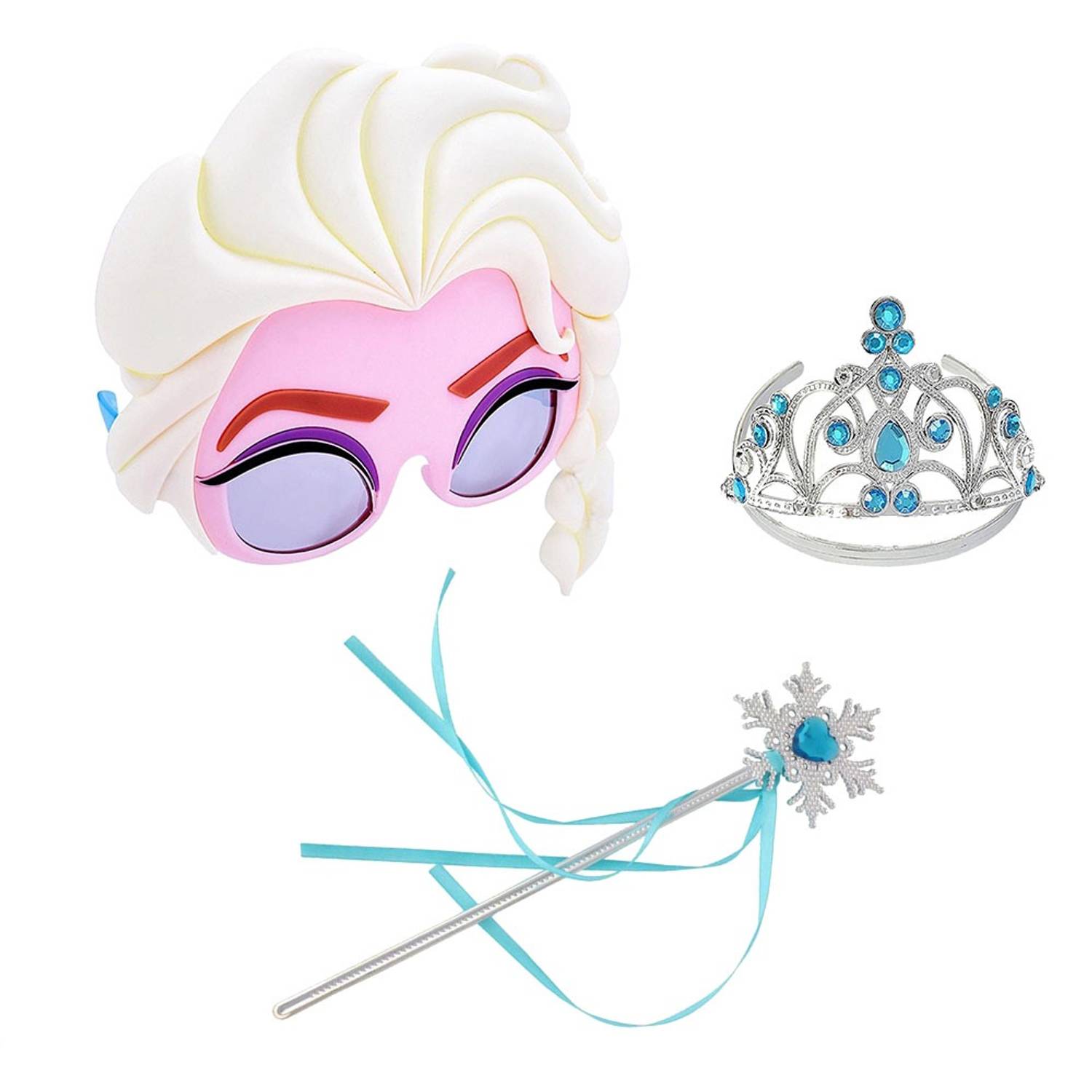 Комплект костюма Елзи з маскою, короною та палицею для принцесок