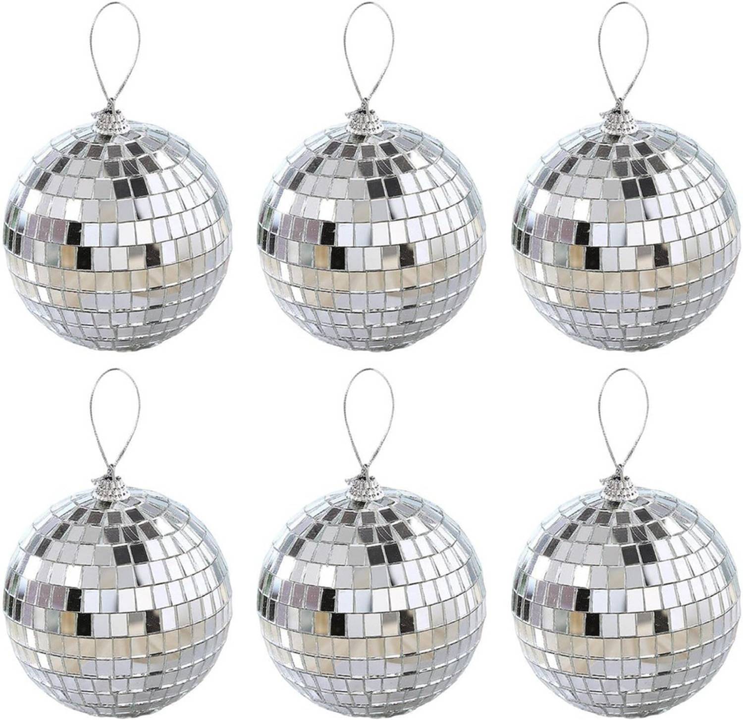 6 штук ялинкових прикрас 4 см