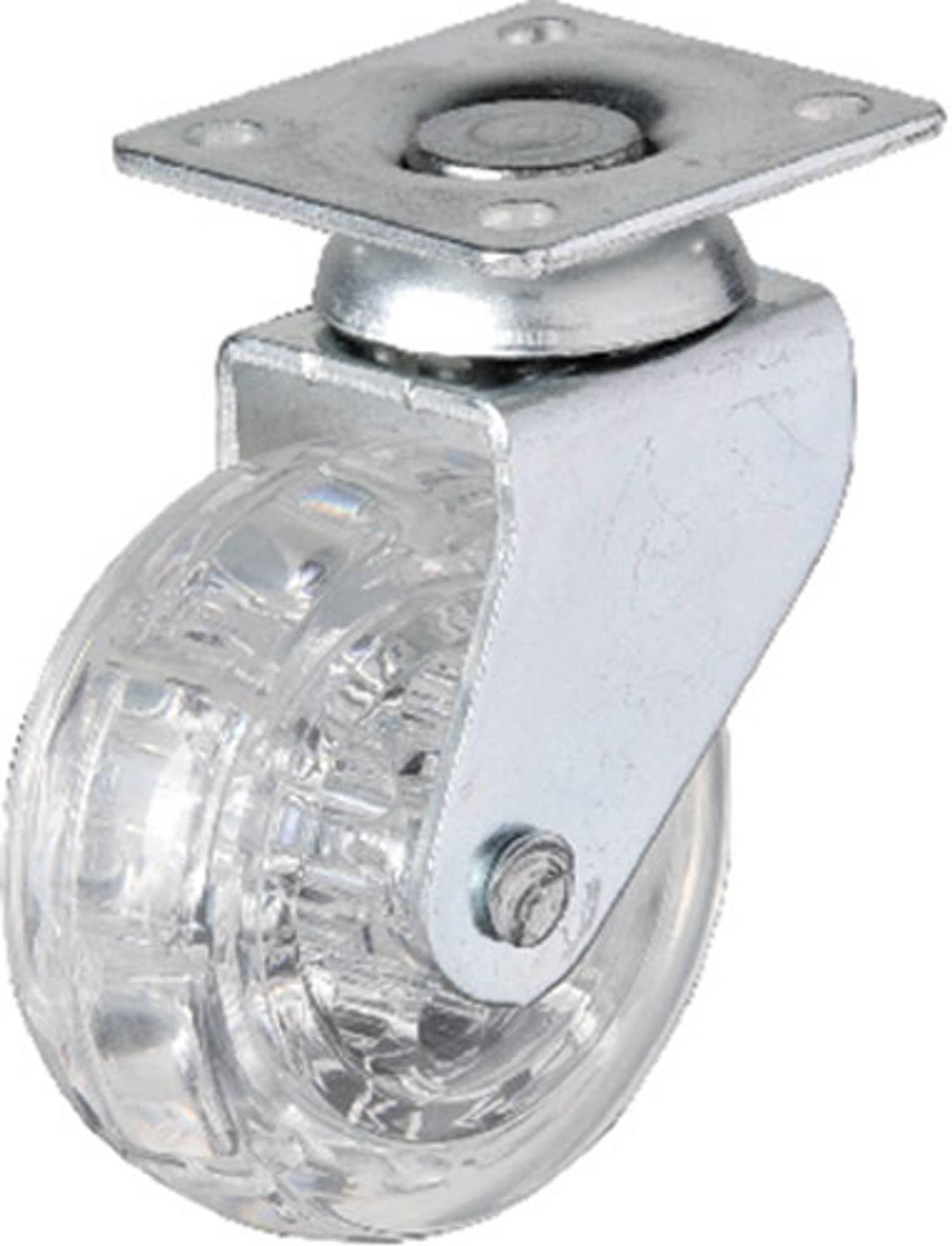 Прозорий коліщатко HTS 325 50x20 мм, 4 шт для меблів, макаронове, для легких і середніх вантажів, естетичний та практичний дизайн