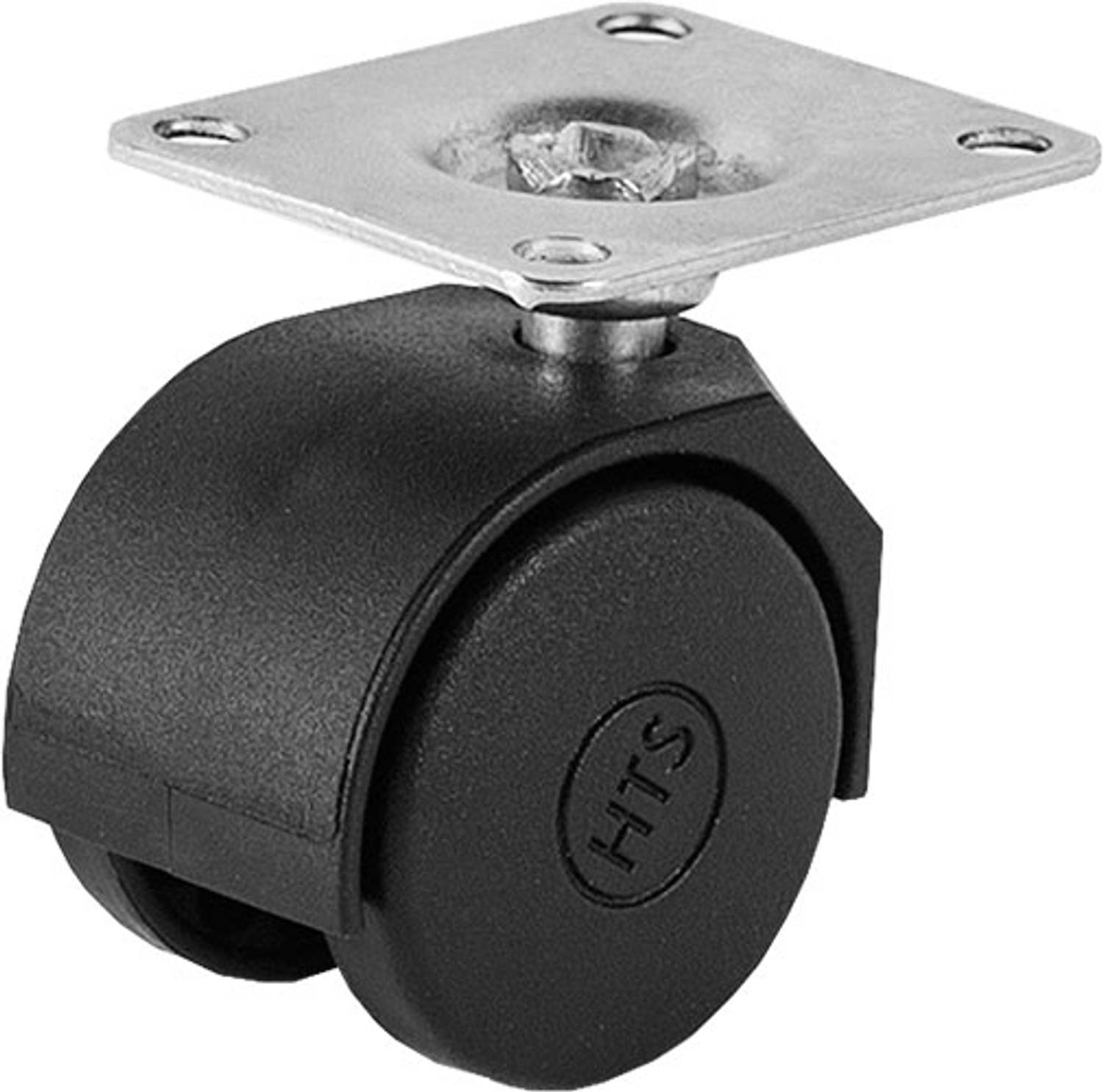 Торцевое колесо HTS 481 диаметром 30 мм, пластиковое, подходит для легких грузов и обеспечивает бесшумную работу, легкий монтаж и защиту поверхности