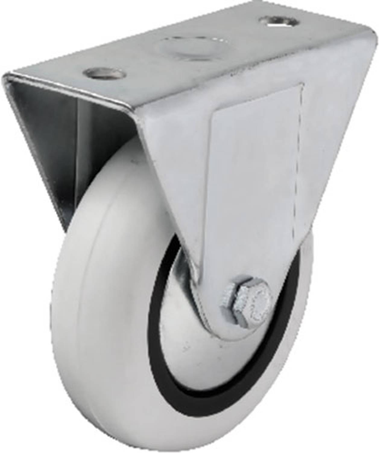 Hts 355 - 75x25 мм фиксированное колесо из ПВХ, 4 шт, легкие нагрузки, экономичное и практичное решение для мебели и игрушек