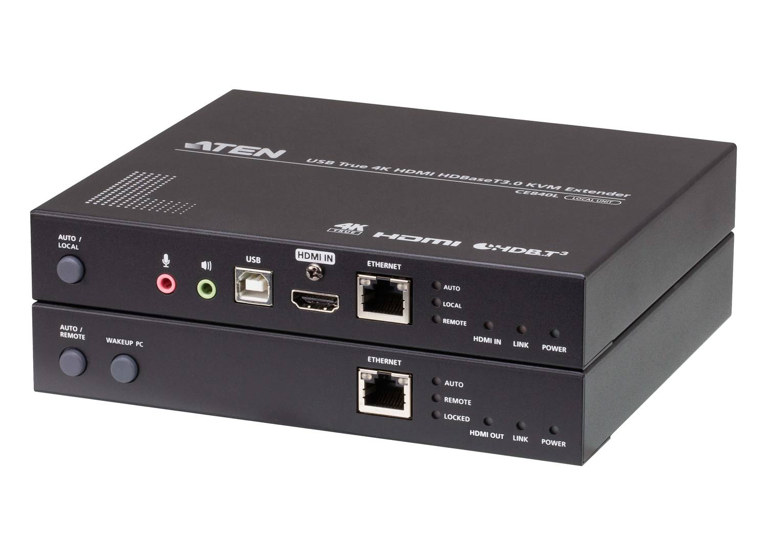 USB удлинитель KVM True 4K HDMI HDBaseT 3.0 (4K@100м) с поддержкой HDR10+, двойным консольным управлением и расширением USB 2.0