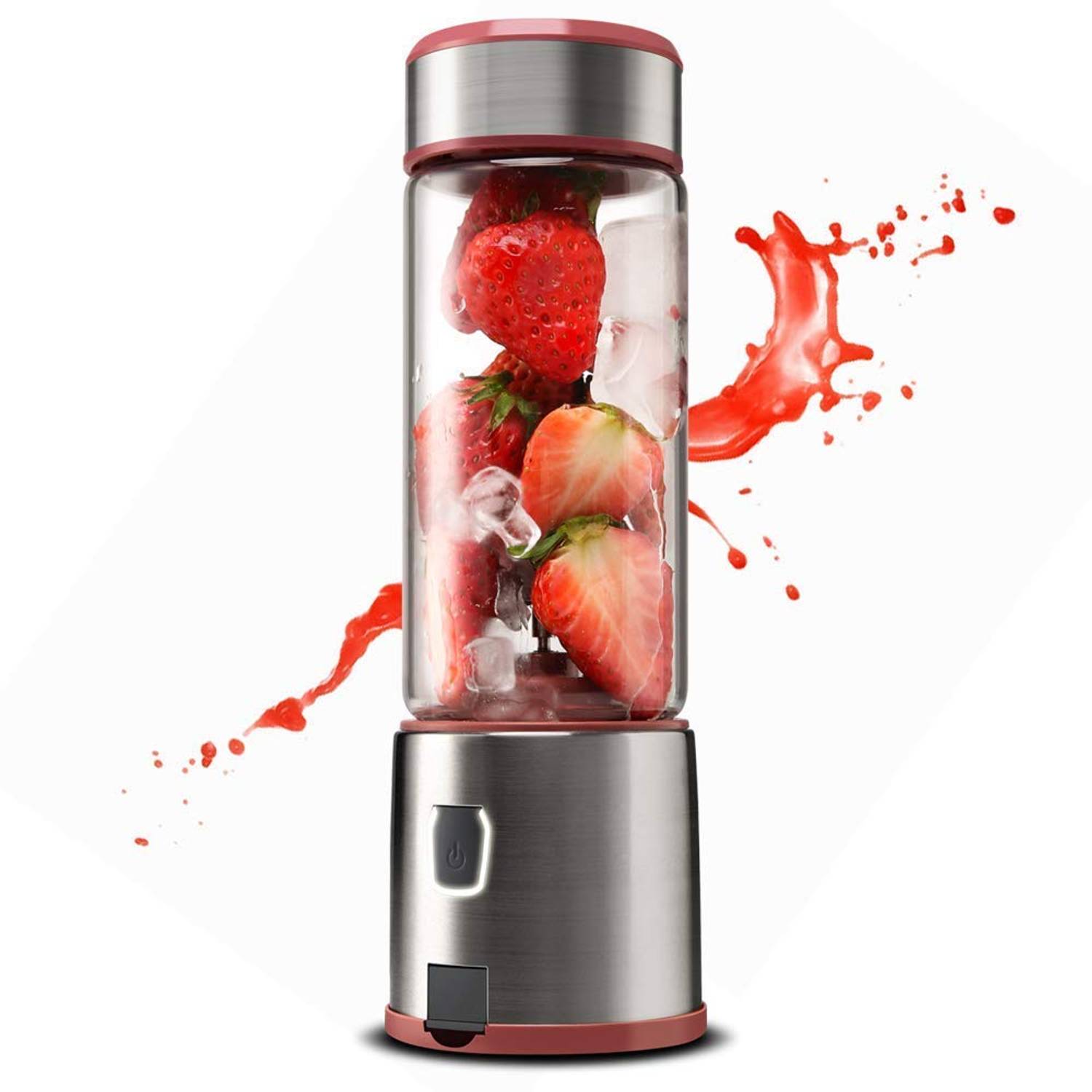 Портативна й акумуляторна соковижималка-блендер SkyGO з 6 сталевими ножами та об'ємом 450 мл