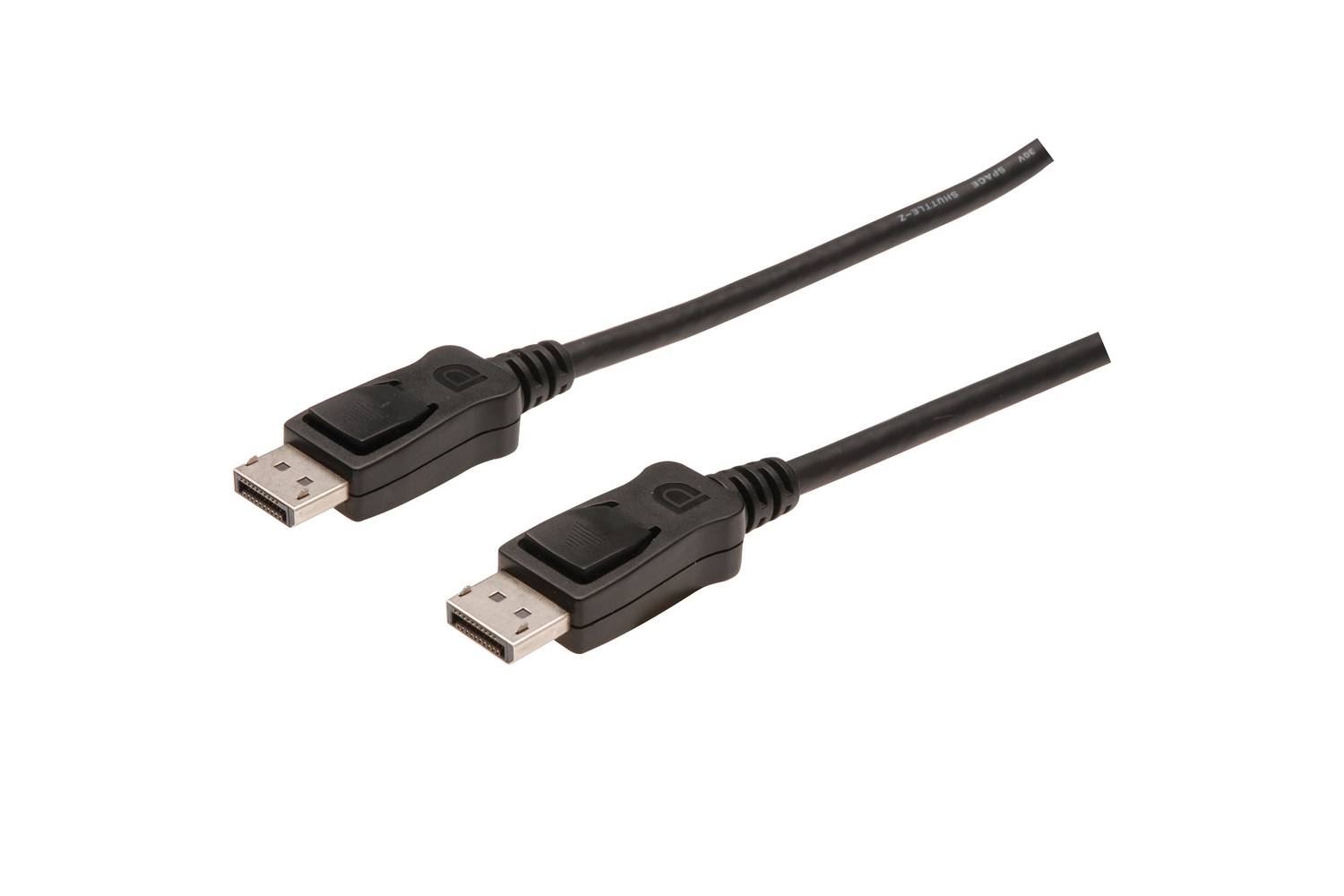 Кабель DisplayPort, DP мужской - DP мужской, 2 метра, с замком, высококачественный цифровой звук и изображение, стандарт DisplayPort 1.2, черный