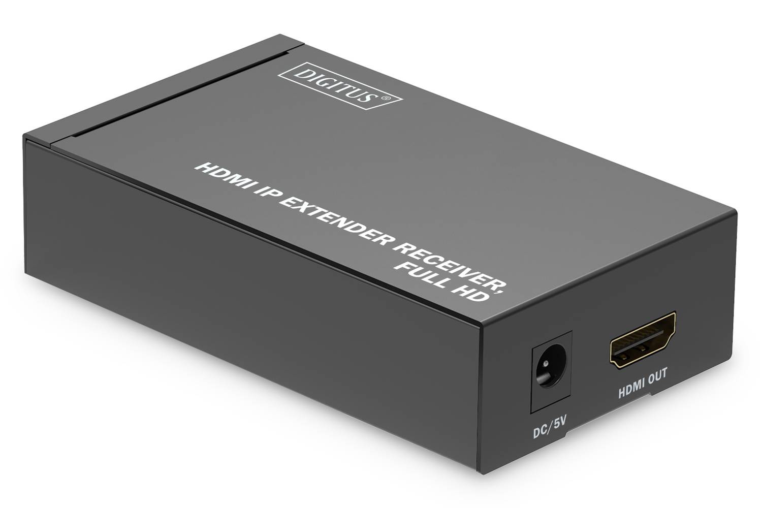 Digitus HDMI IP Sinyal Uzatma Cihazı, Alıcı (Receiver) Birim, DS-55517 Model Verici (Transmitter) Birim ile birlikte kullanılır (haricen temin edilir)<br>Digitus HDMI IP Video Extender, Receiver Unit for DS-55517