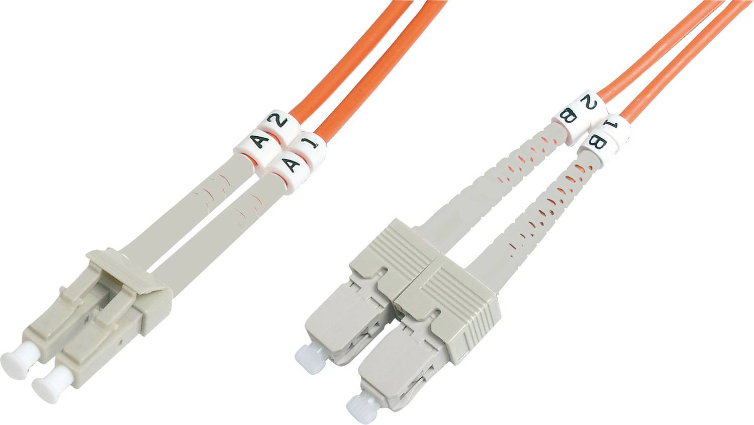 Beek Fiber Patch cord , 3.0mm Duplex , MM OM1 62.5u, LC-SC/PC 10M