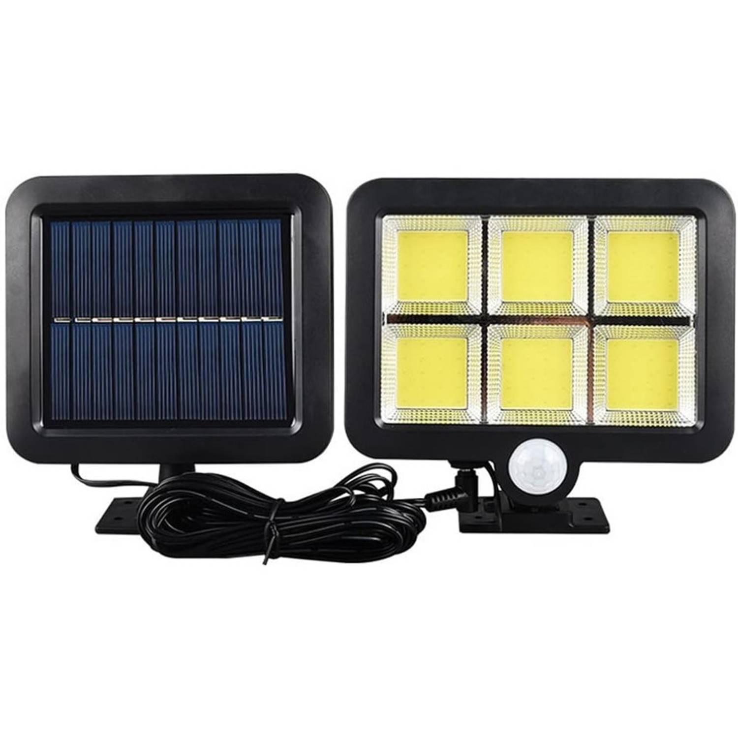 120 Cob Led Solar Panelli 3 Modlu Duvar Lambası MZ-302