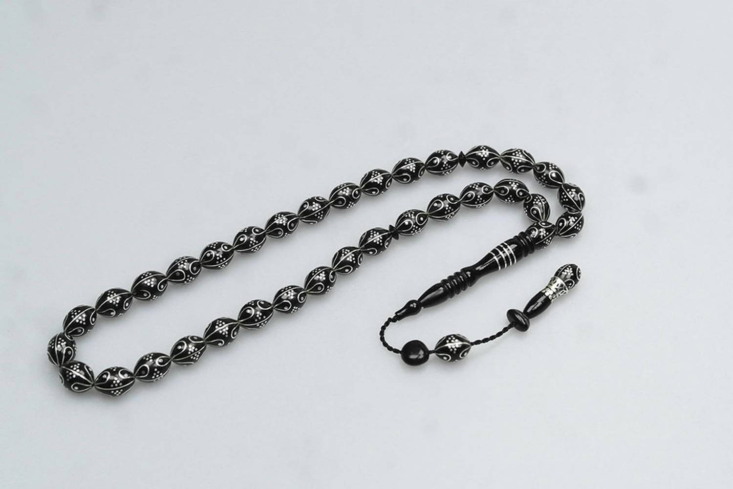 Oltu Taşı Damla Karpuz İşleme tespih