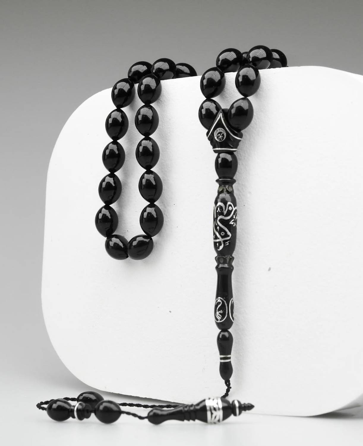 Oltu Taşı  Özel Seri Hat İşçilikli İmame Tespih