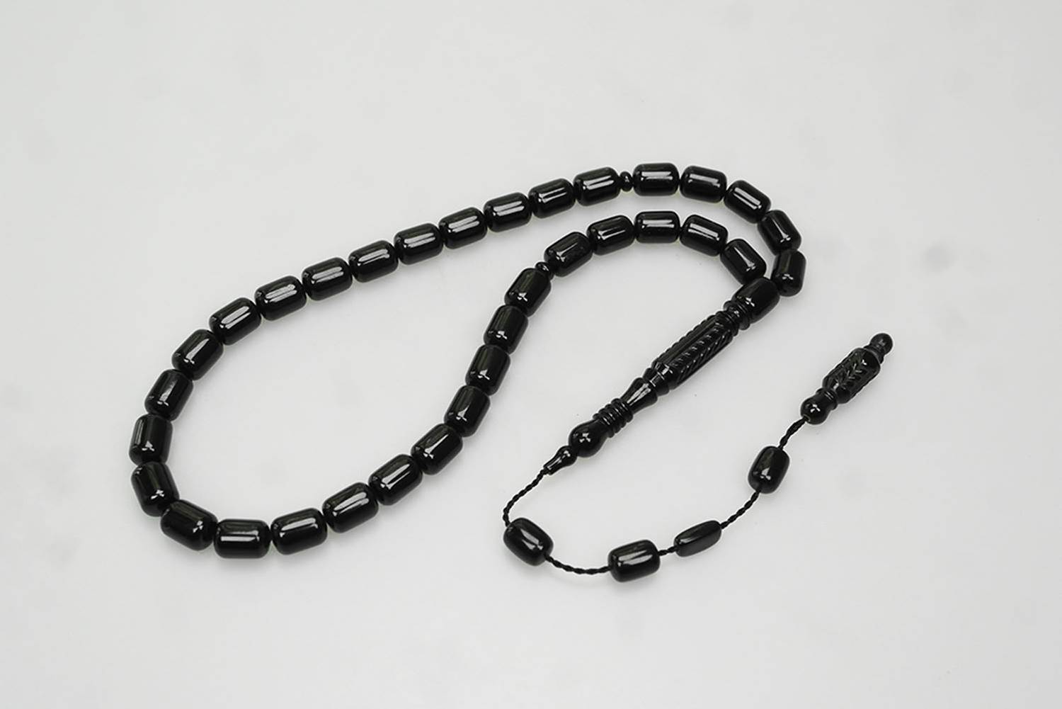 Oltu Taşı Nakkaş İmame  Sade Tespih