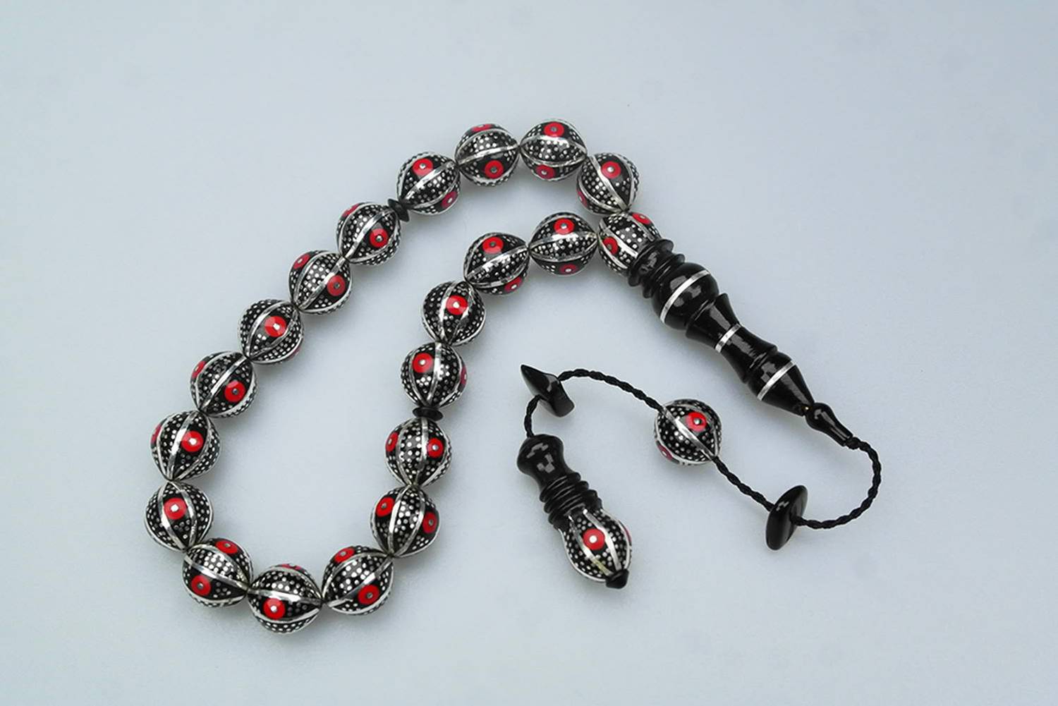 Oltu Taşı 100 Mikron Karpuz Dilimi Tespih