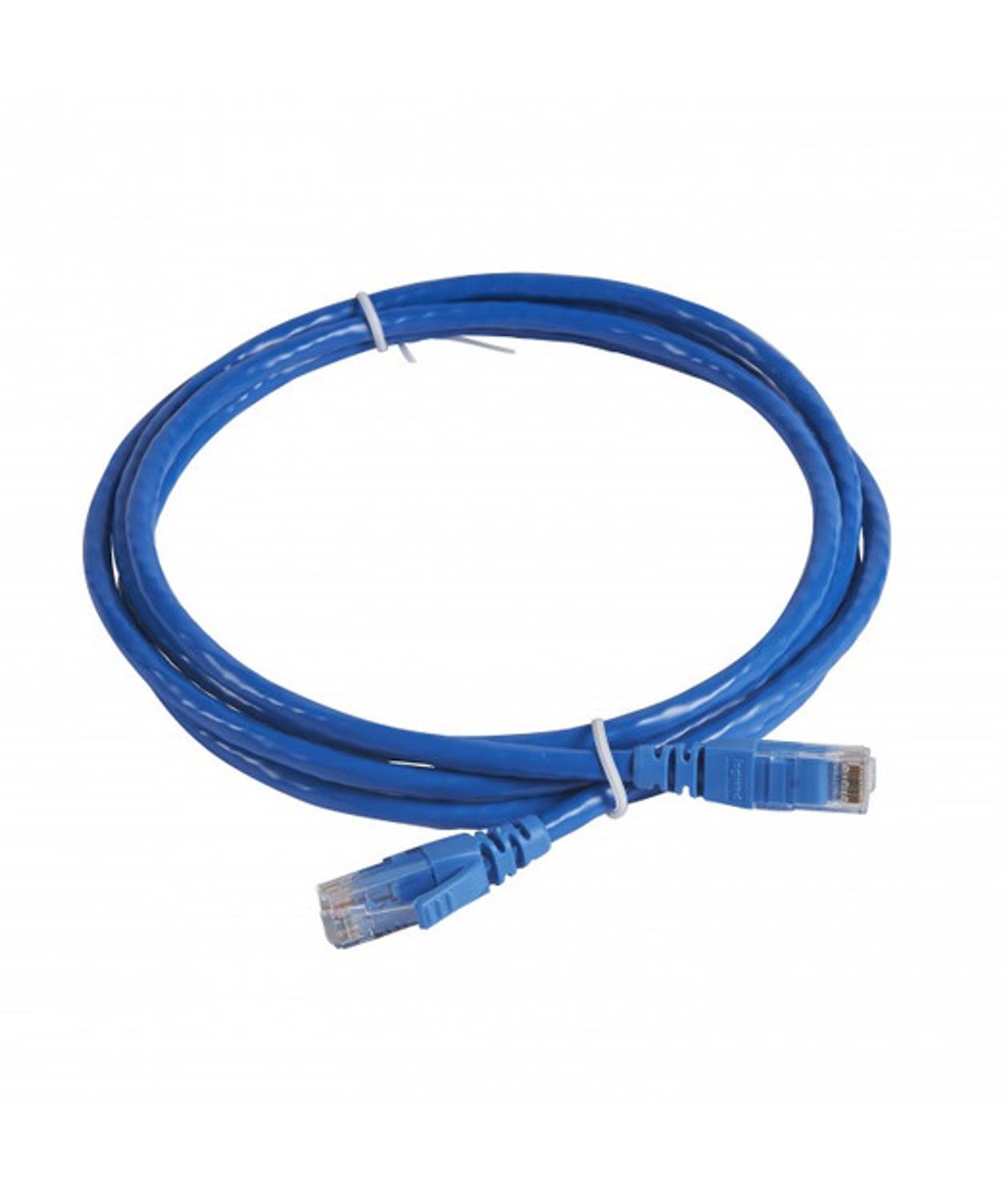 Cat6 U/UTP Patch Cord LSZH 1m Mavi