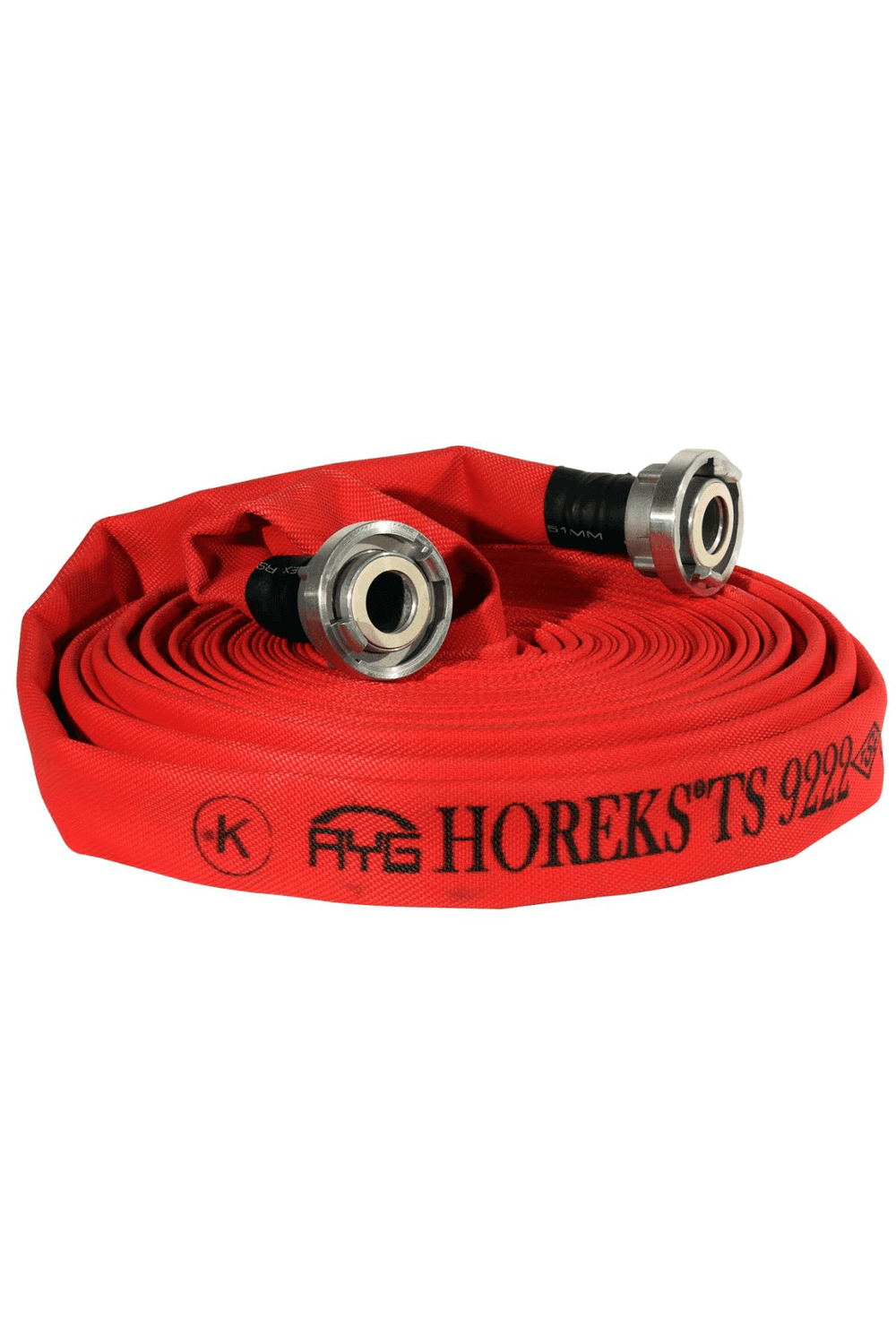 2"(2 PARMAK) İÇİ KAUÇUK DIŞI PU KAPLI KIRMIZI 25 METRE YANGIN HORTUMU TS 9222 SERTİFİKALI TdrTr