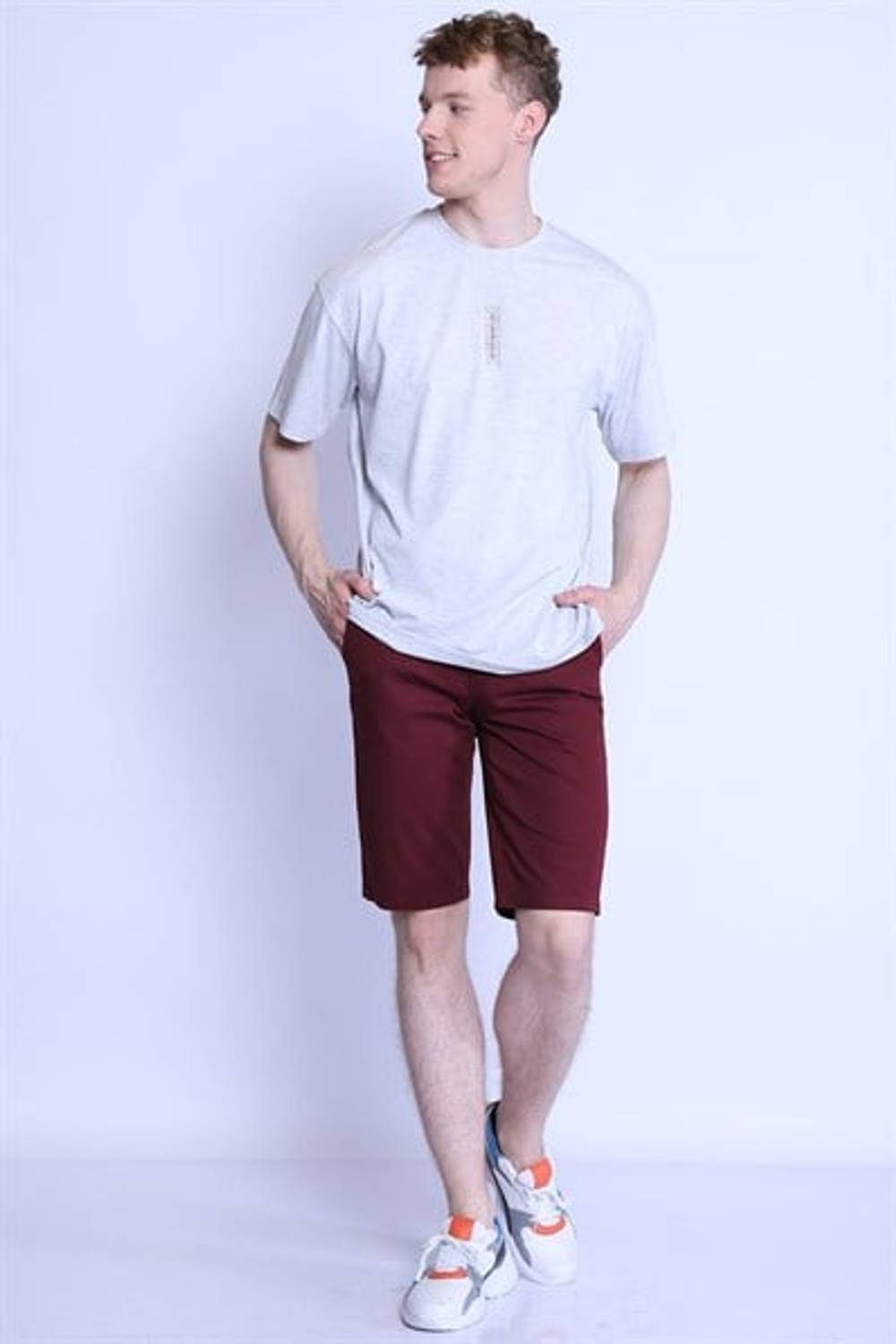 Шорты мужские 7075 габ BURGUNDY, 98% хлопок, 2% эластан, размеры от 30 до 38, отлично сидят на фигуре.