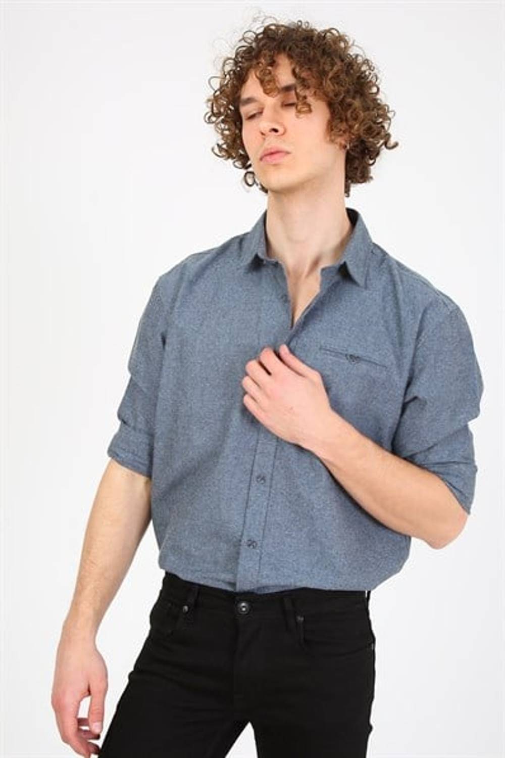 Men's Shirt Eg 1838 BLUE