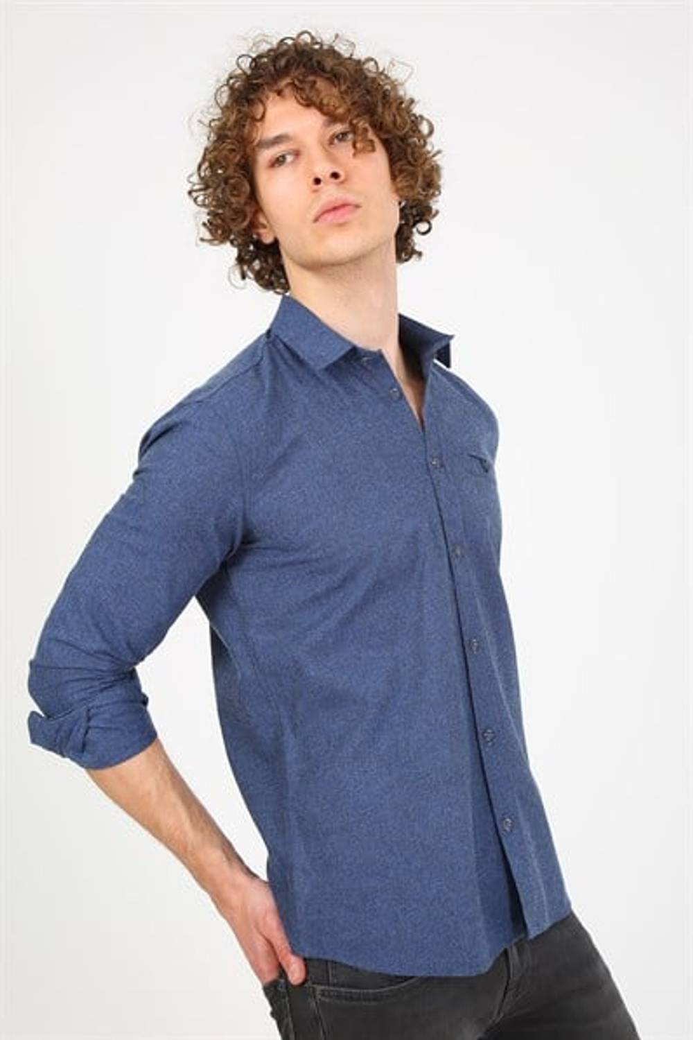 Erkek  Gömlek Eg 1838 SAX