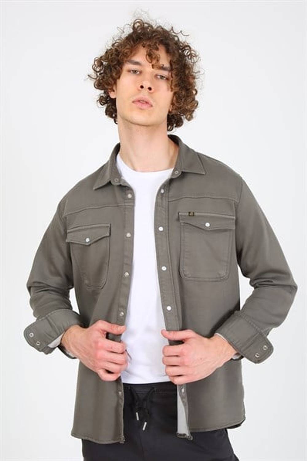 Men's Relaxed Shirt Eg 1837-01 Khaki