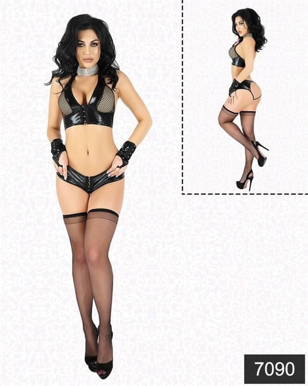 Набір латексної білизни з рукавичками Markano, 4 предмети: бюстгальтер, трусики, рукавички, шкарпетки, 100% місцеве виробництво