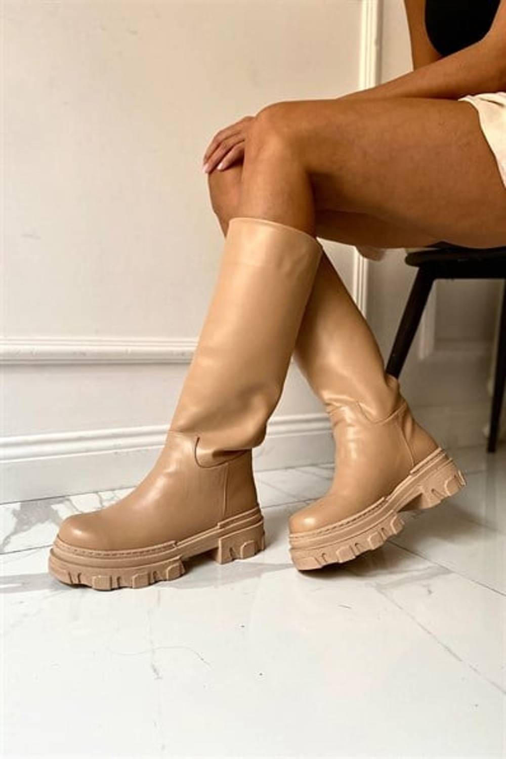 Loretta Nude Cilt Kadın Çizme