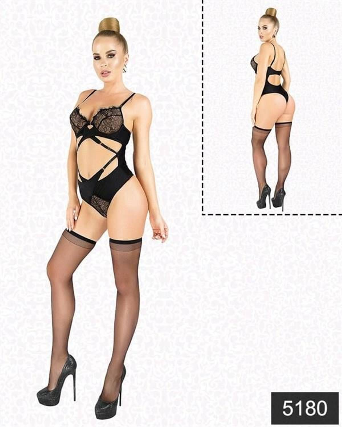 Markano  Dantelli Balenli Fantezi Body