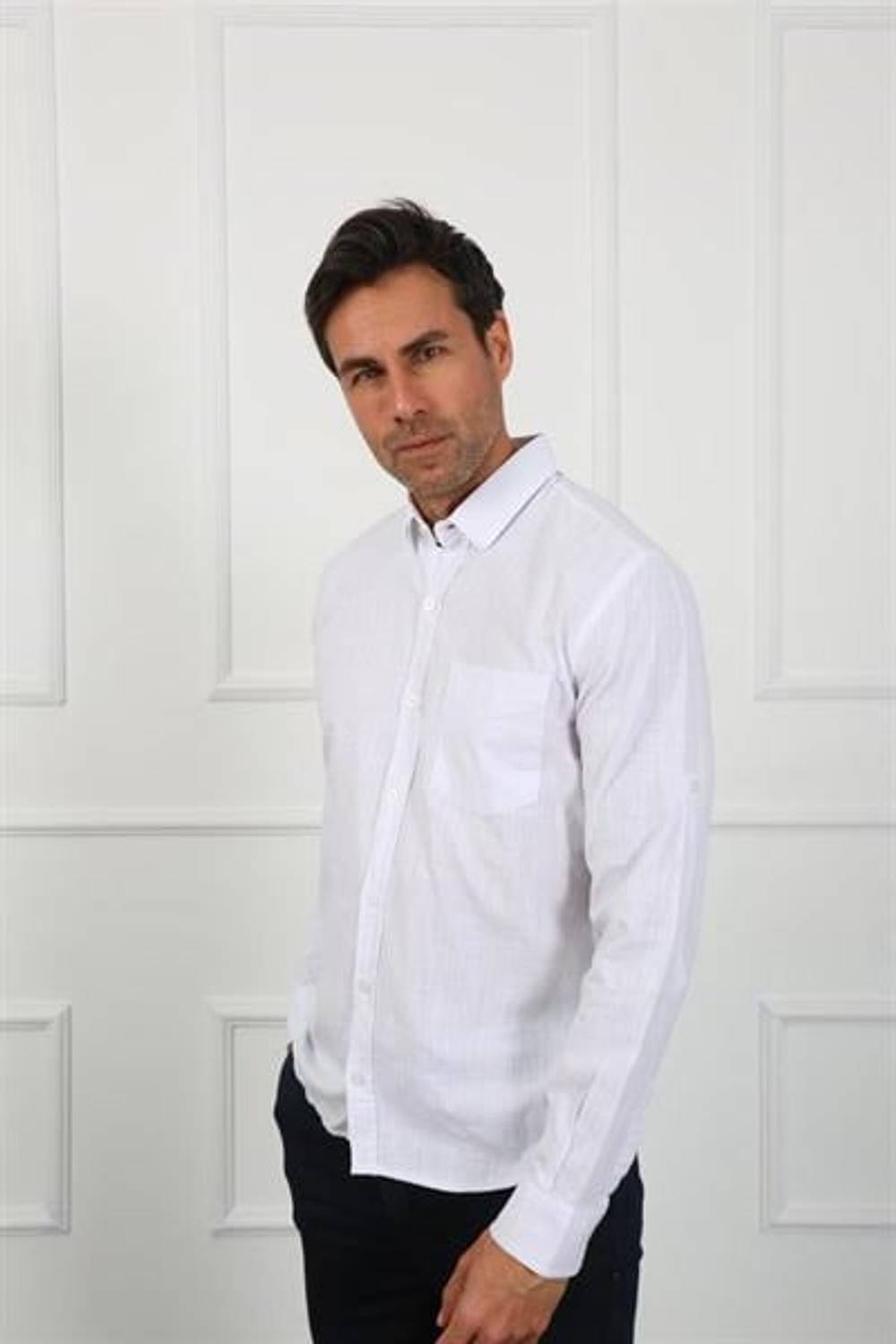 Men's Shirt Eg 1842-01 White