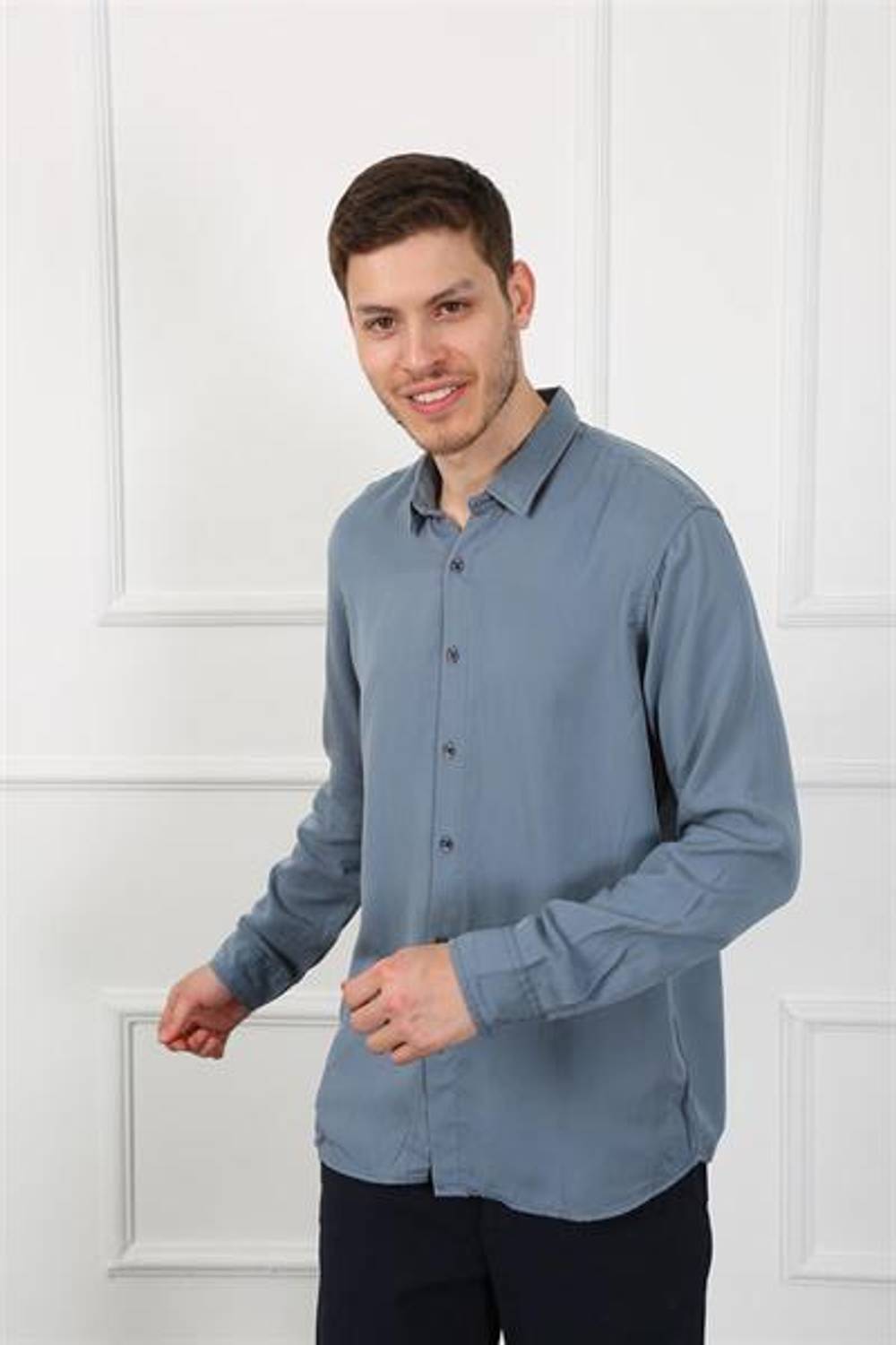Men's Slim Fit Shirt Eg 1841-01 LODOS