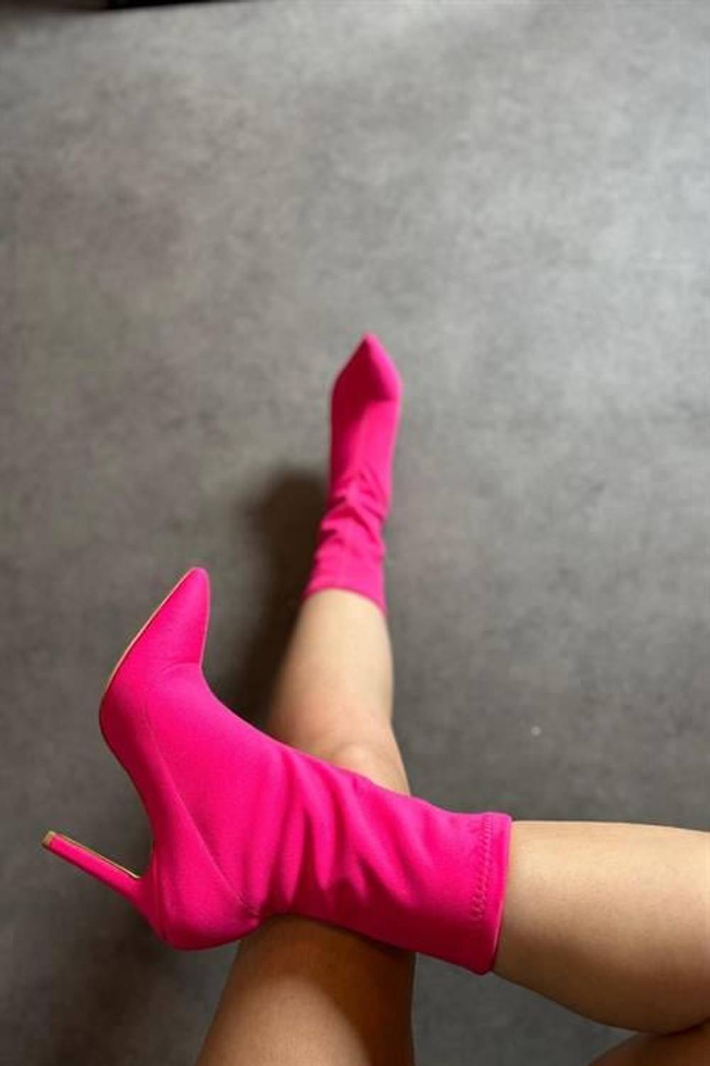 Linna Fuchsia Stretch Women's Heeled Boots