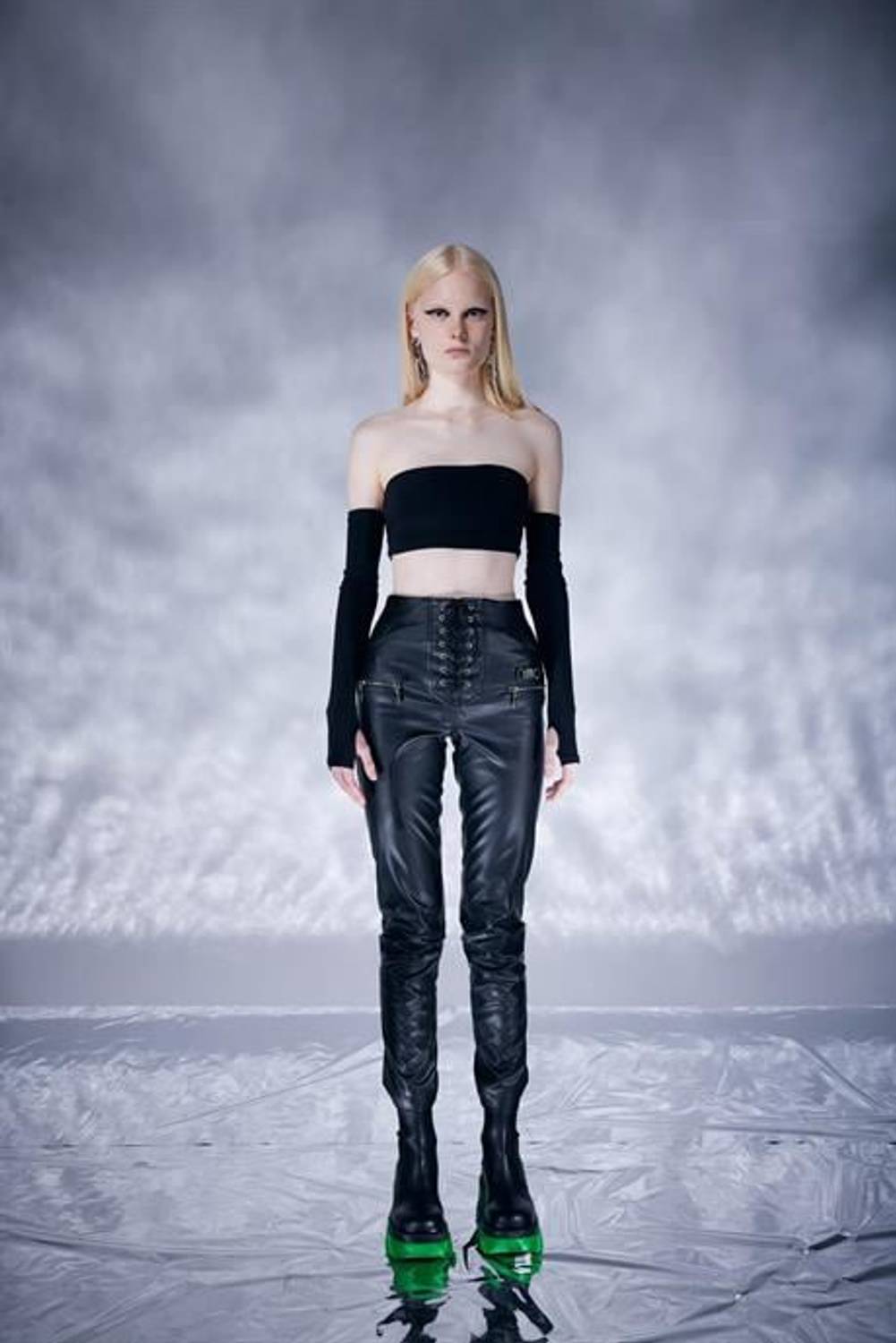 Rebel Leather Trousers Black