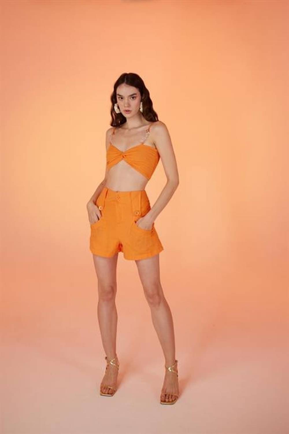Rise Şort Turuncu