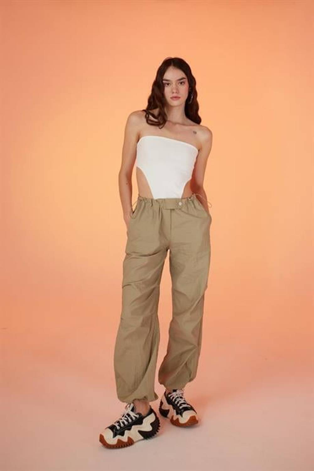 Parachute Pants Beige