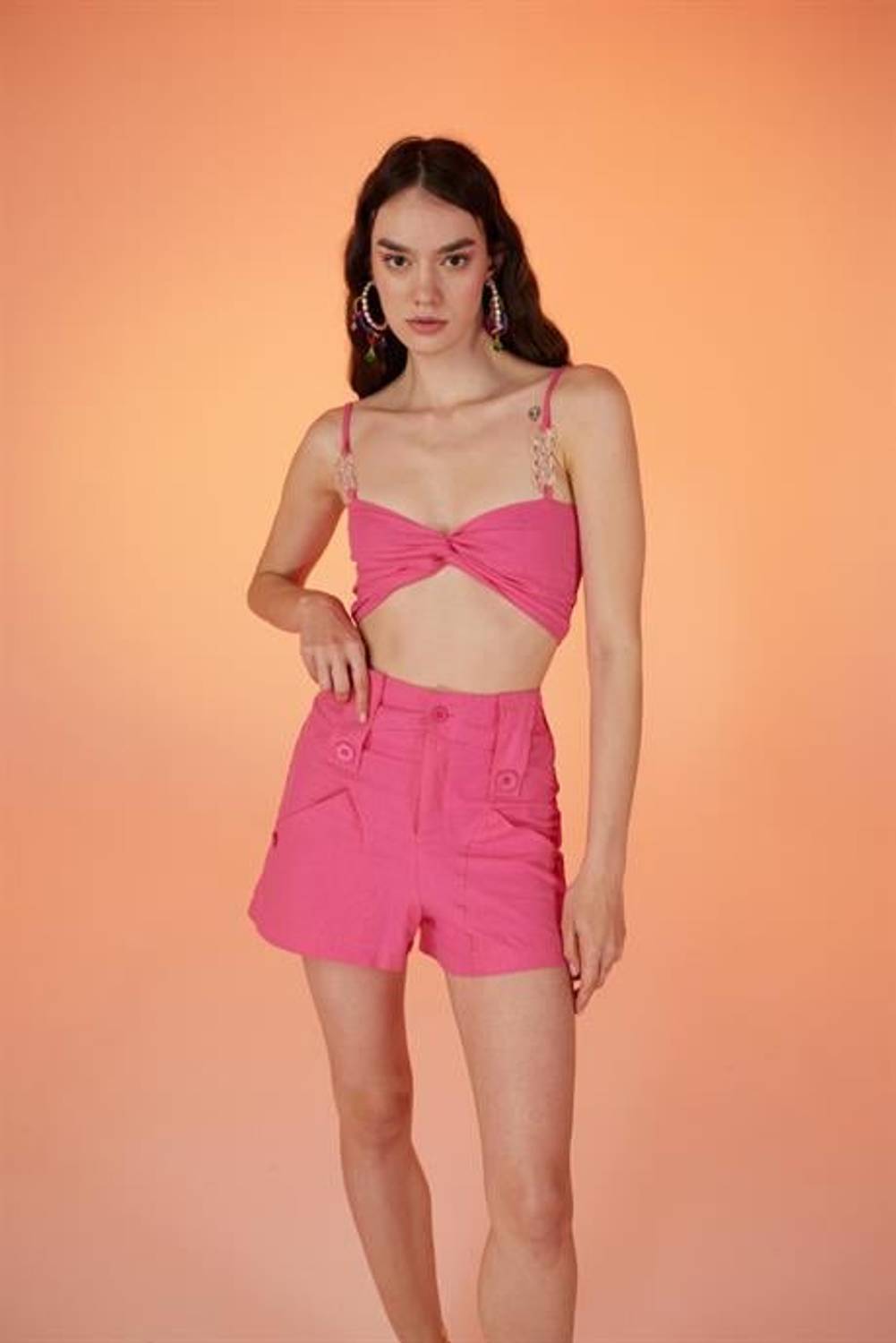 Rise Chain Blouse Pink